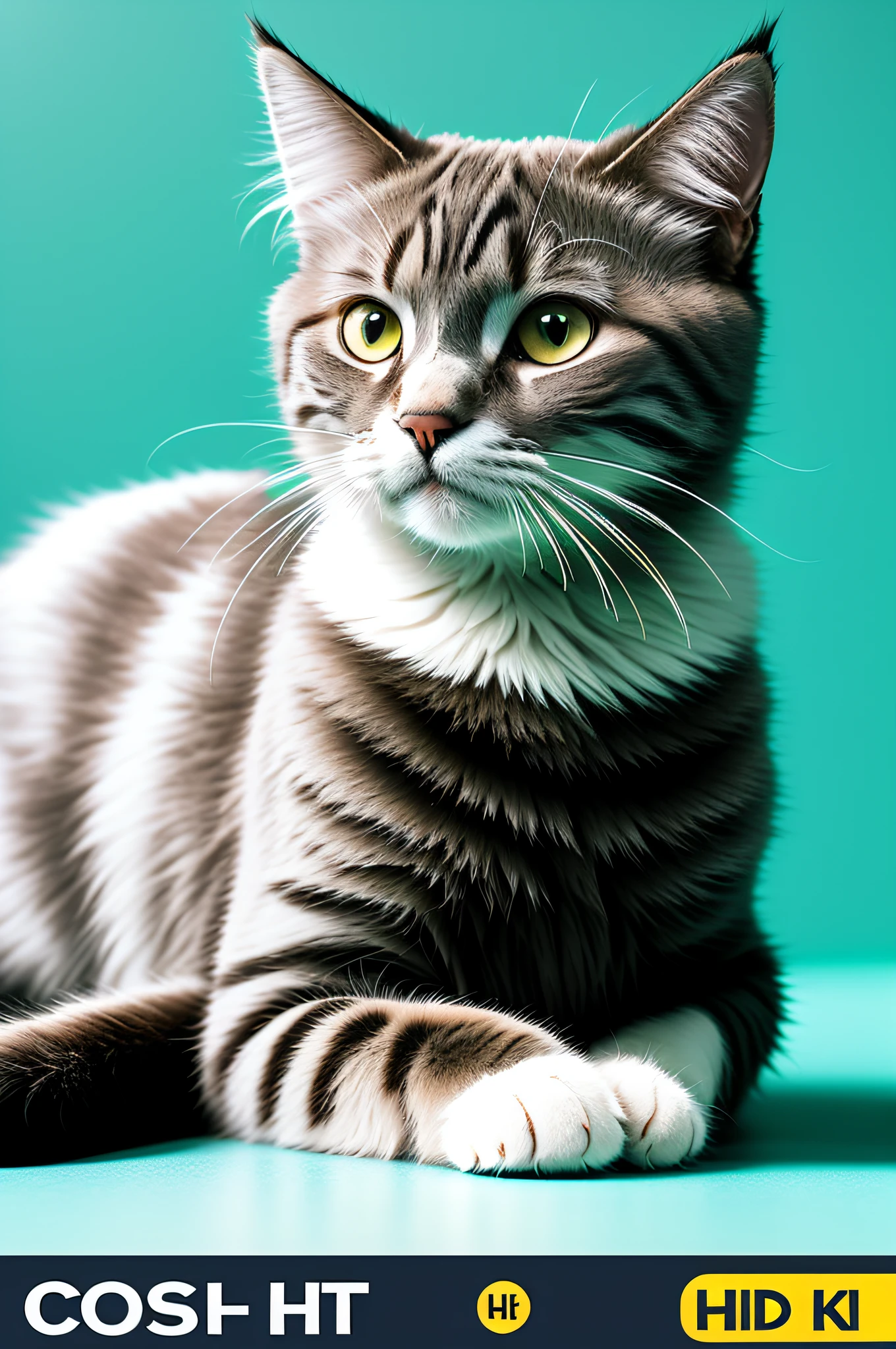 Consult the logo of the cat image, HD picture quality, 8K, Pierce film effect, soft light, super high detail, delicate picture quality
