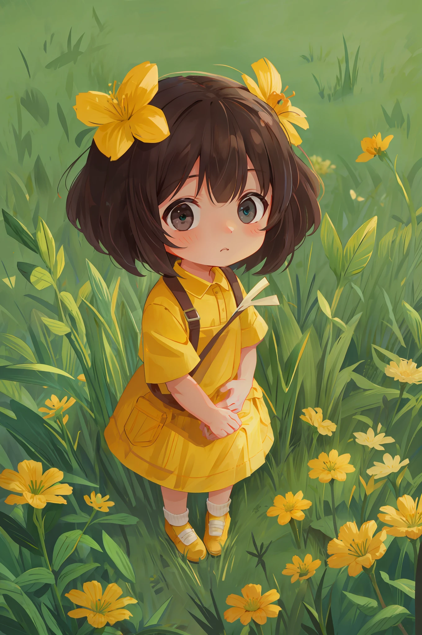 Sitting on the ground
