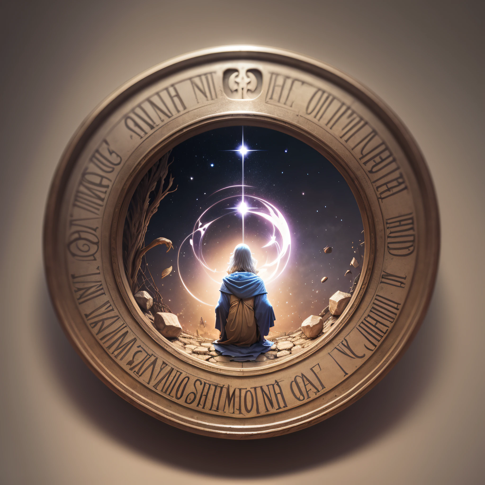 spiritual mentor. background without elements. --auto --s2