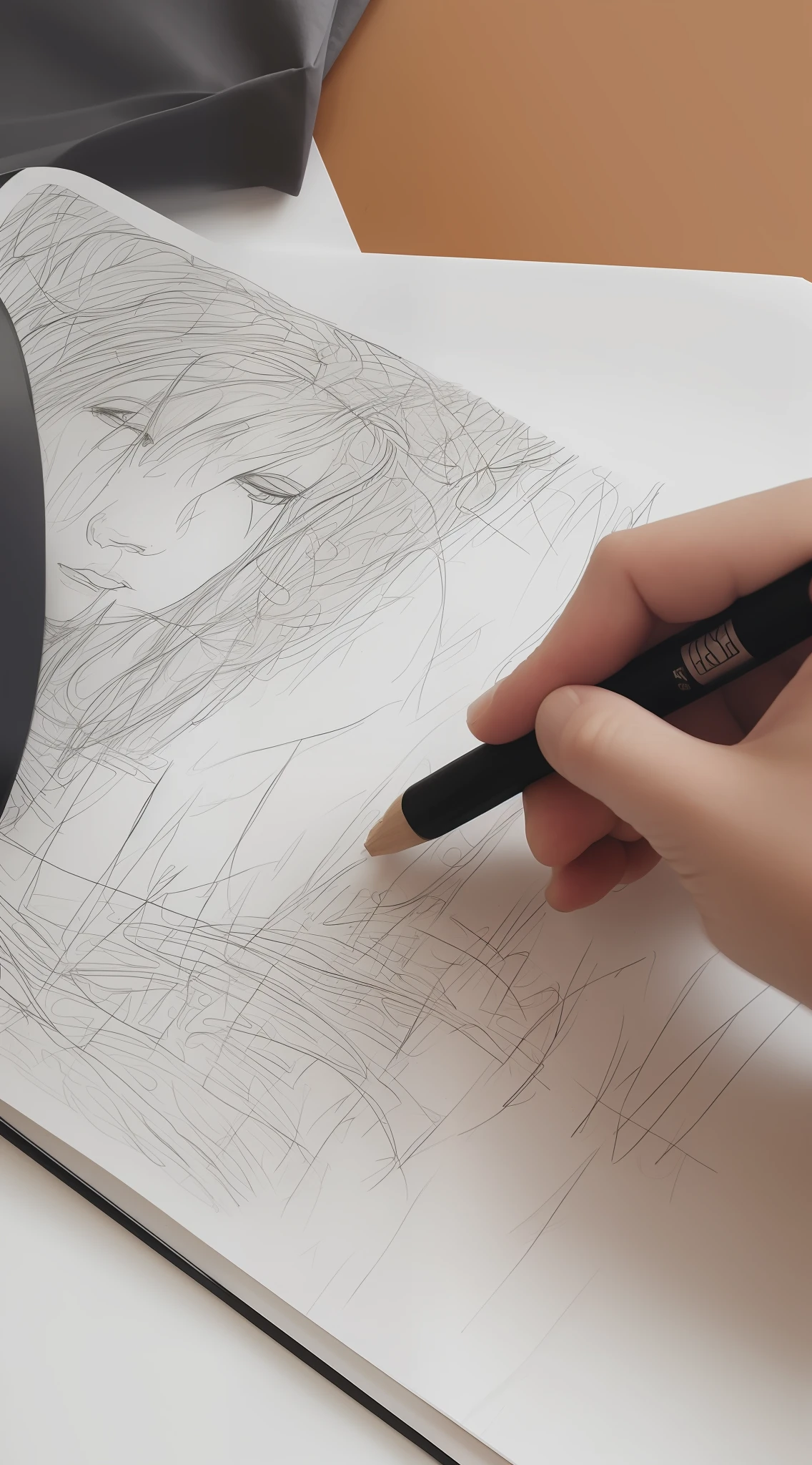 Drawing on paper
