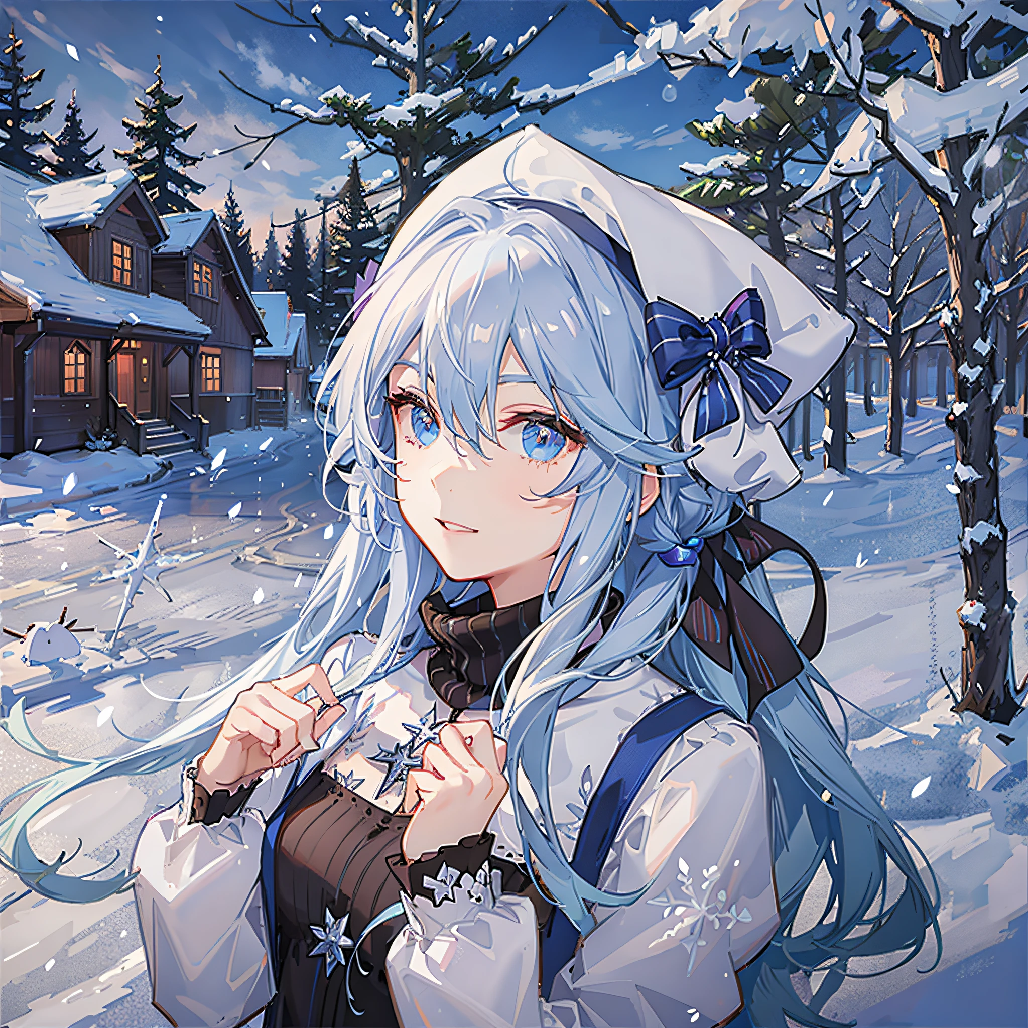 Blue-haired, girly, icy snow