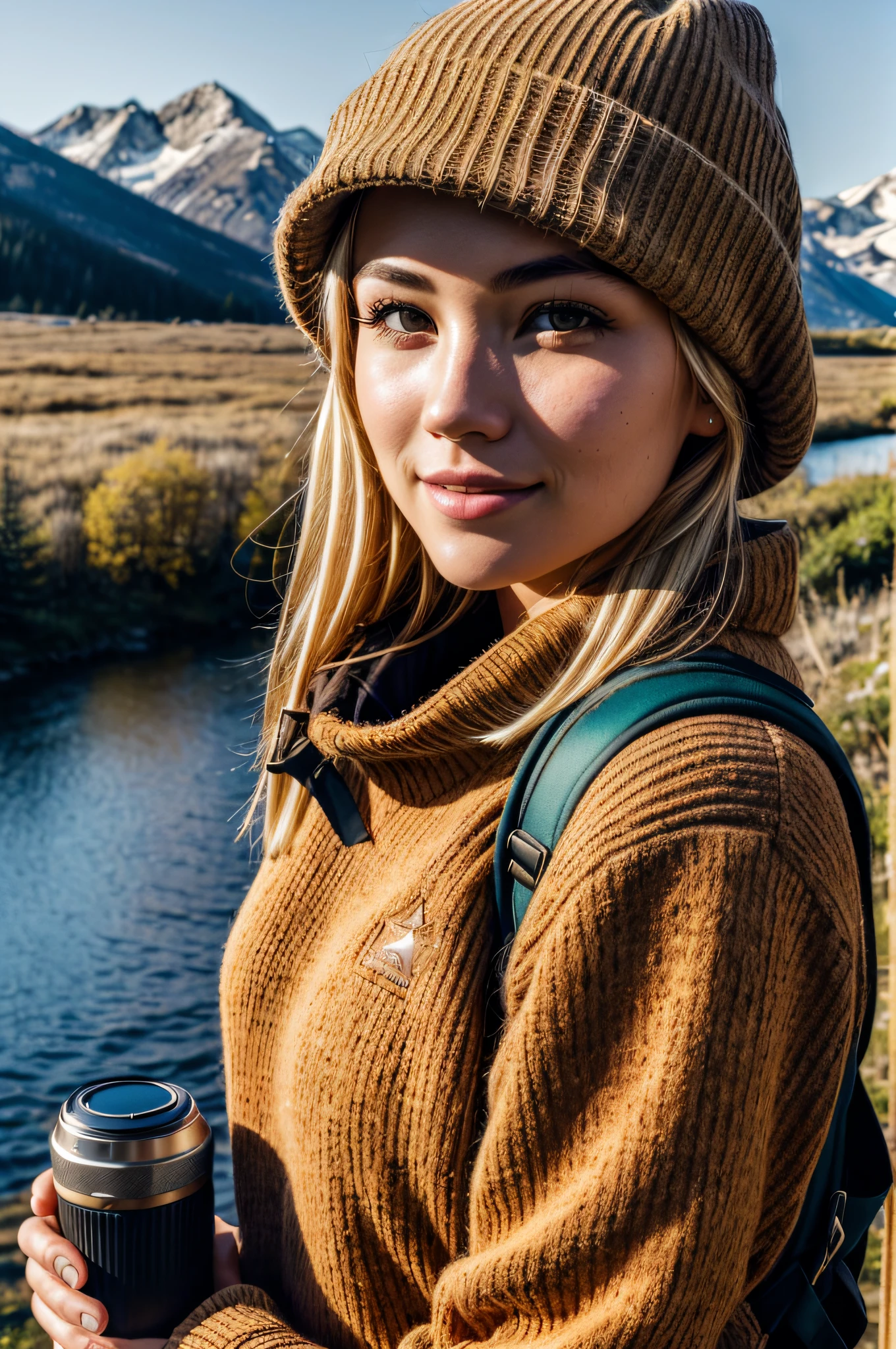 VeronicaCipher ((upper body selfie, happy)), masterpiece, best quality, ultra-detailed, solo, outdoors, (night), mountains, nature, (stars, moon) cheerful, happy, backpack, sleeping bag, camping stove, water bottle, mountain boots, gloves, sweater, hat, flashlight, forest, rocks, river, wood, smoke, shadows, contrast, clear sky, analog style (look at viewer:1.2) (skin texture) (film grain:1.3), (warm hue, warm tone) :1.2), close up, cinematic light, sidelighting, ultra high res, best shadow, RAW, upper body, , wearing pullover
kodak vision 3,
