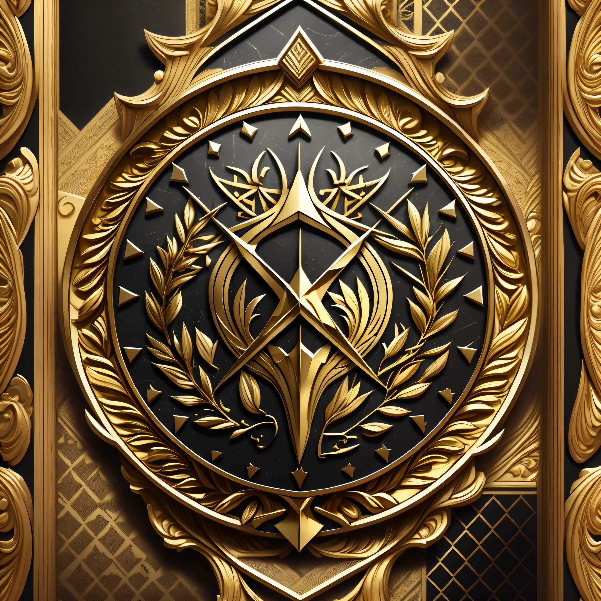 logo for law firm with justice logo in black and gold name silva advogados --auto --s2