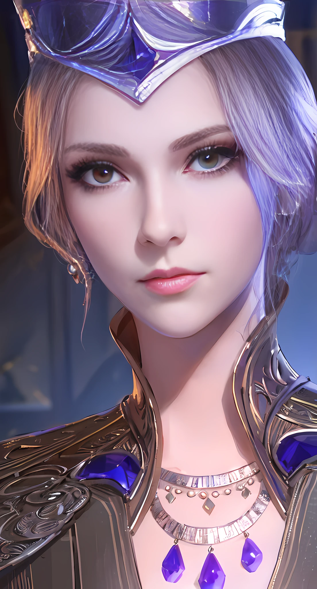 a close up of a woman with a tia on her head, artgerm. high detail, portrait of a female mage, 4 k detail fantasy, portrait of an elf queen, closeup portrait of an mage, goddess close-up portrait, portrait of a sorceress, a beautiful fantasy empress, beautiful and elegant elf queen, fantasy woman, artgerm detailed