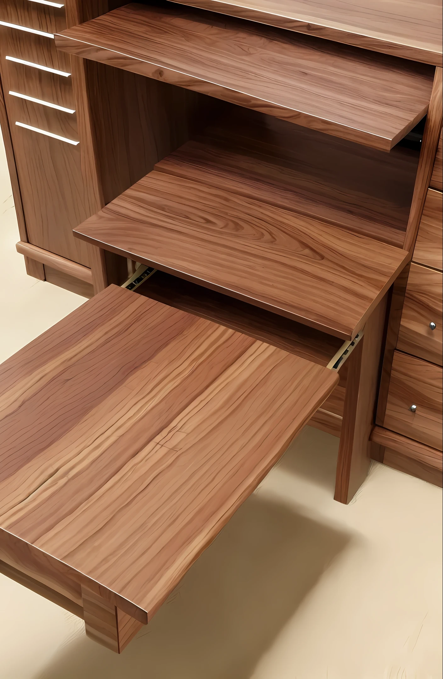 Breakfast walnut nut large lieba beauty desk