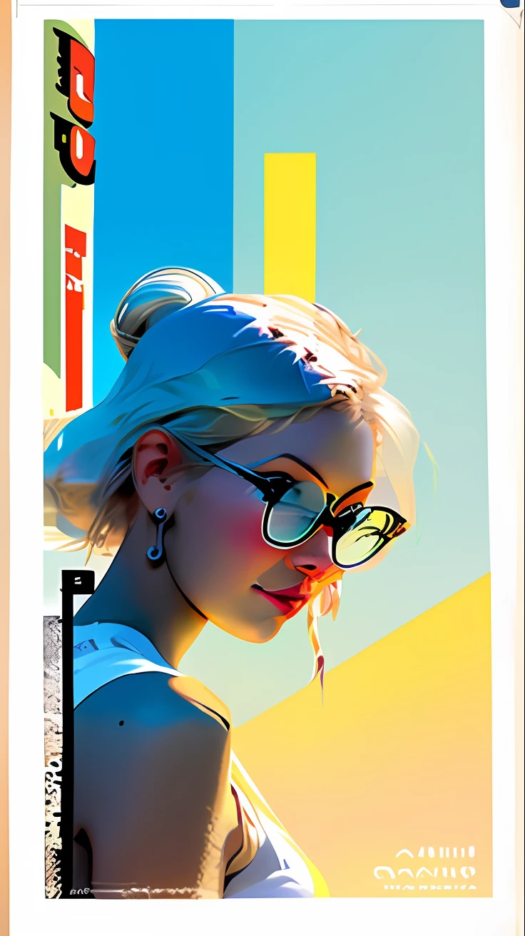 Yellow-blue body, look cool spots, ice cream, popsicles, etc., to have a summer feel , design, poster template on Canva, medium contrast, reading catalog book, book, cover shot, de stijl, display project, advertising, commercialization point