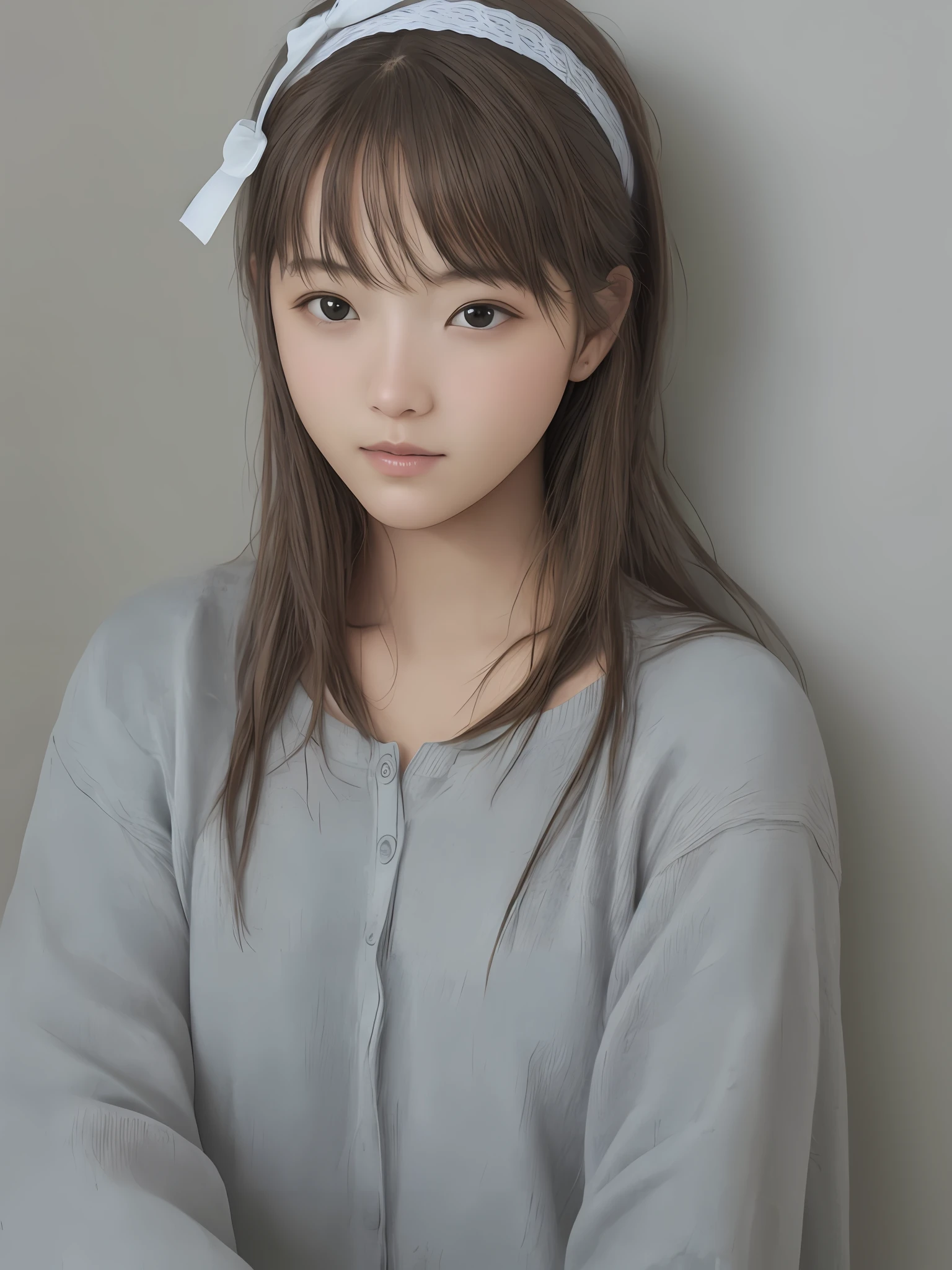 cute girl photo realistic