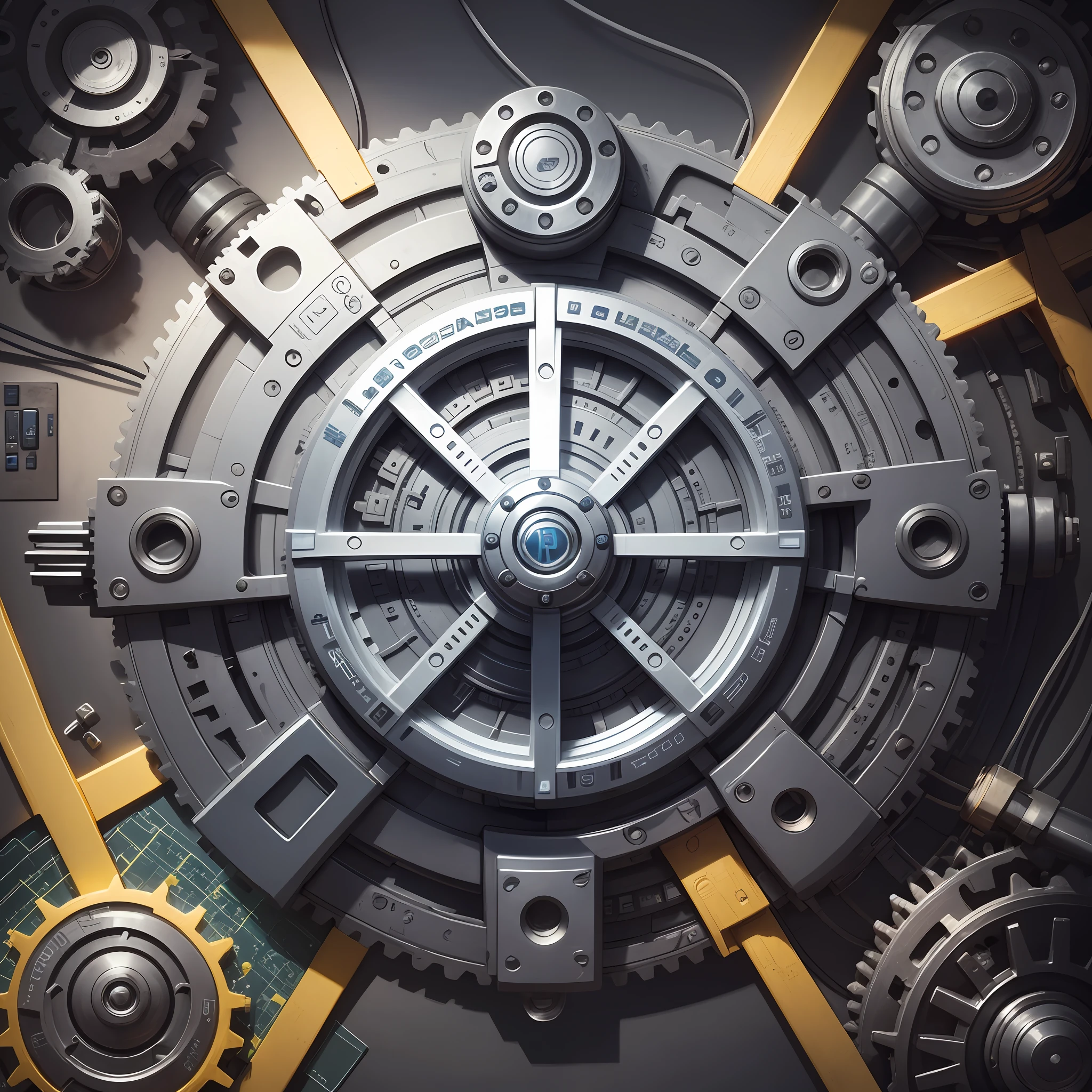 Icon combination: Create a logo that combines visual elements related to logic, such as gears, circuits, or puzzles, with technological elements, such as wires, chips, or electronic devices. This can represent the union between logic and technology. --auto --s2