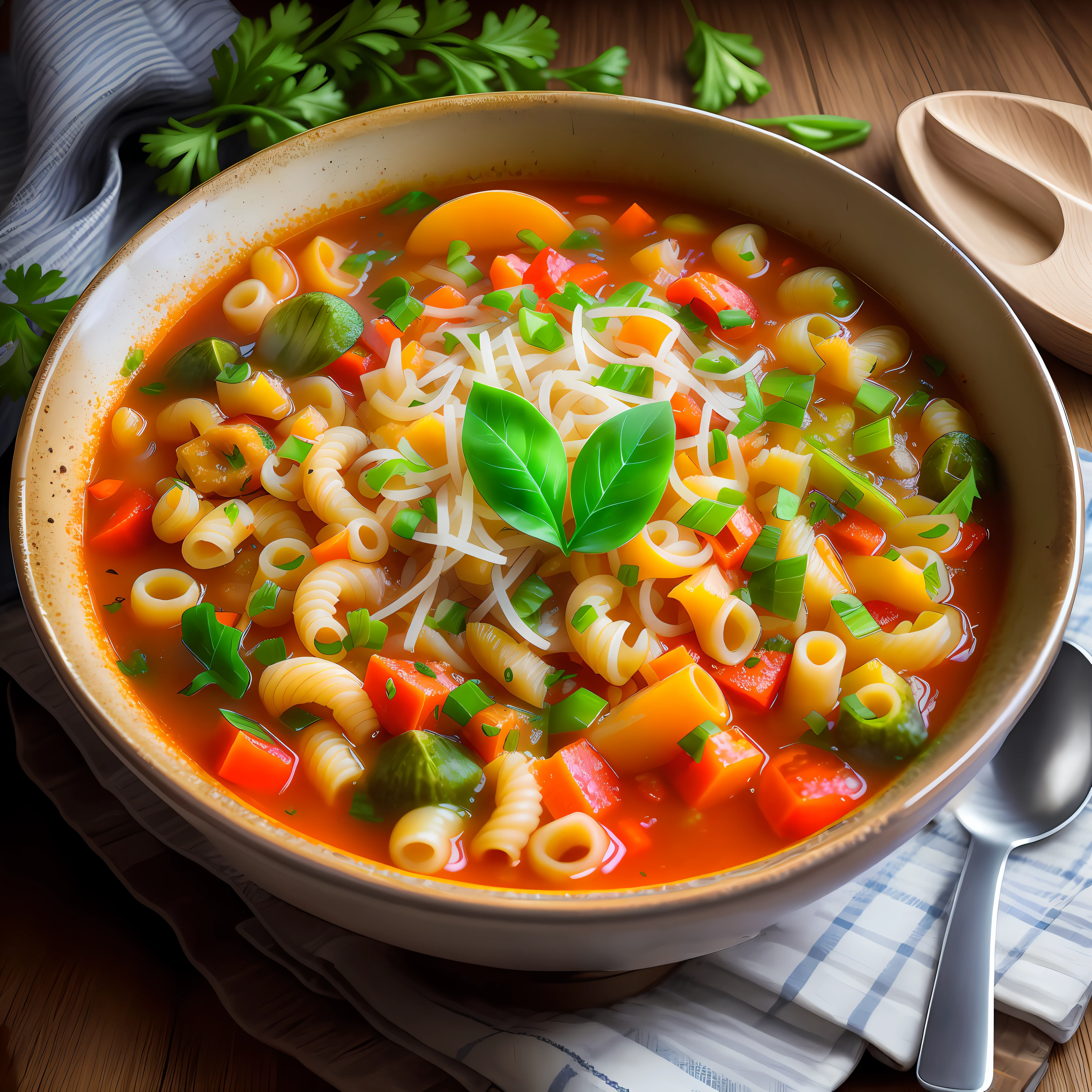 "Rich and healthy: a recipe for vegetable soup with beans and pasta"