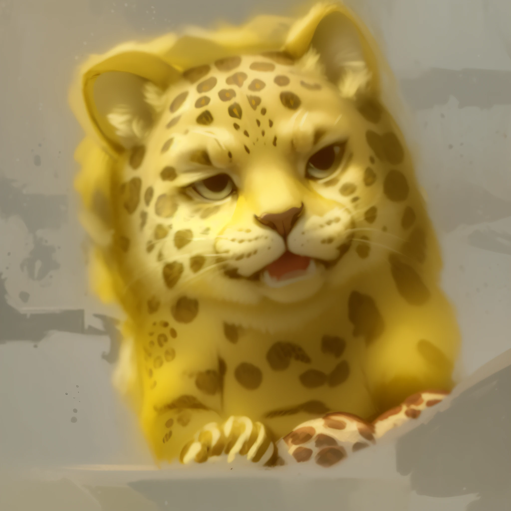 (Money Leopard: 1.5), cute domineering, rich wealth, cartoon avatar, rough simple lines (auto) --auto --s2
