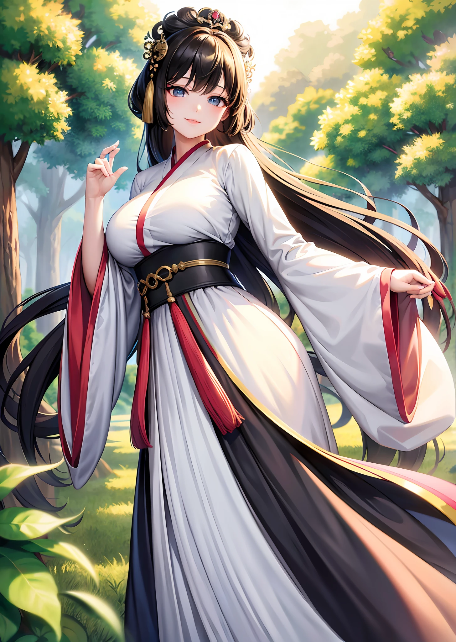 best smile, best quality, masterpiece, very delicate and beautiful, highly detailed, unified, on the bet, 8k wallpaper, amazing, elaborate details, masterpiece, best quality, official art, highly detailed CG unity 8k wallpaper, ridiculous, incredibly ridiculous, huge file size, ultra detailed, high resolution, highly detailed,beautiful detailed girl, highly detailed eyes and face, beautiful detailed eyes,Light on the face,(Hanfu:1.1),1girl, full body,full body shot, ru_qun