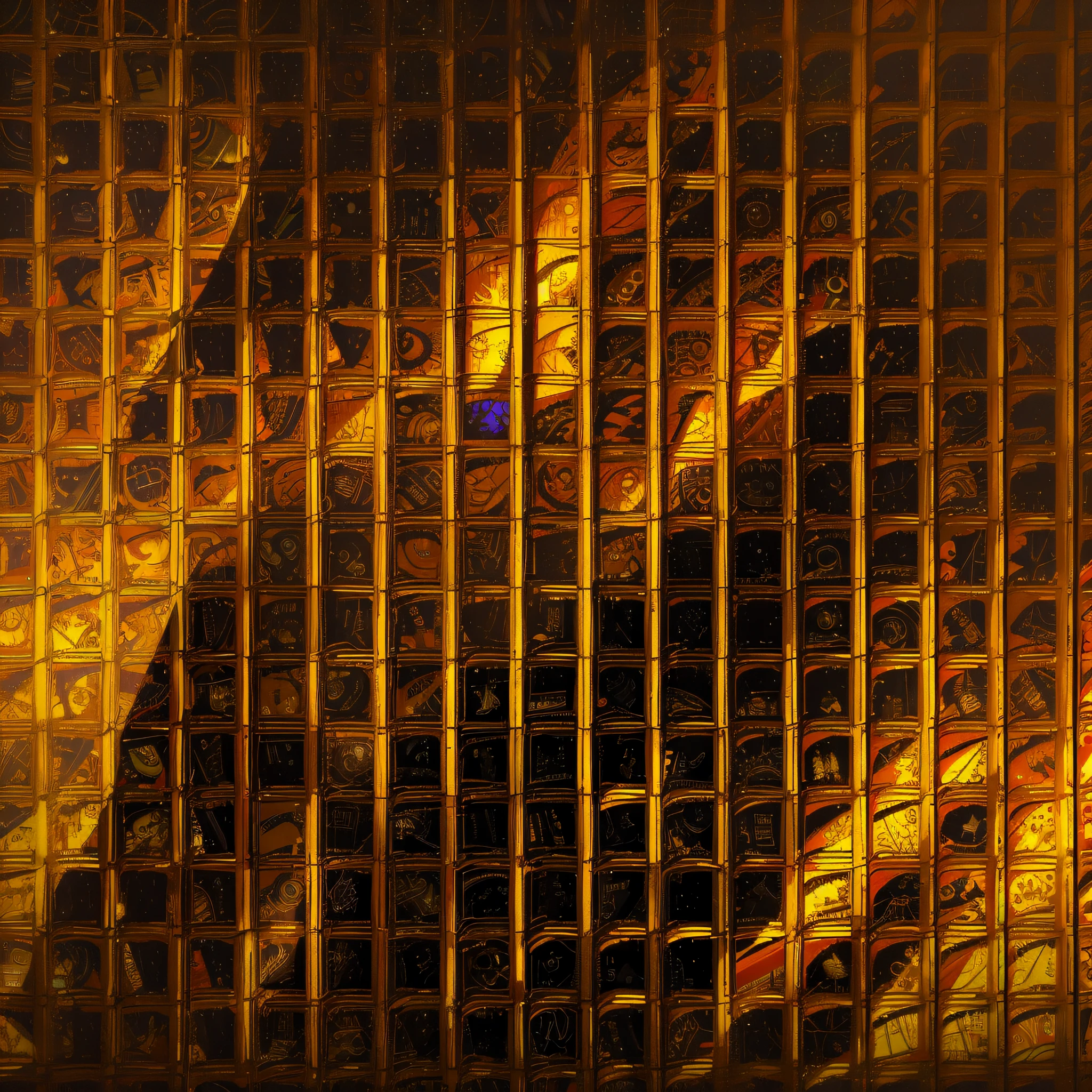 Gold,digital noise,complex,vivid,plasma,dark,wonderwall,rhythm,beat,poetry,
Ruins,cyborg Tathagata