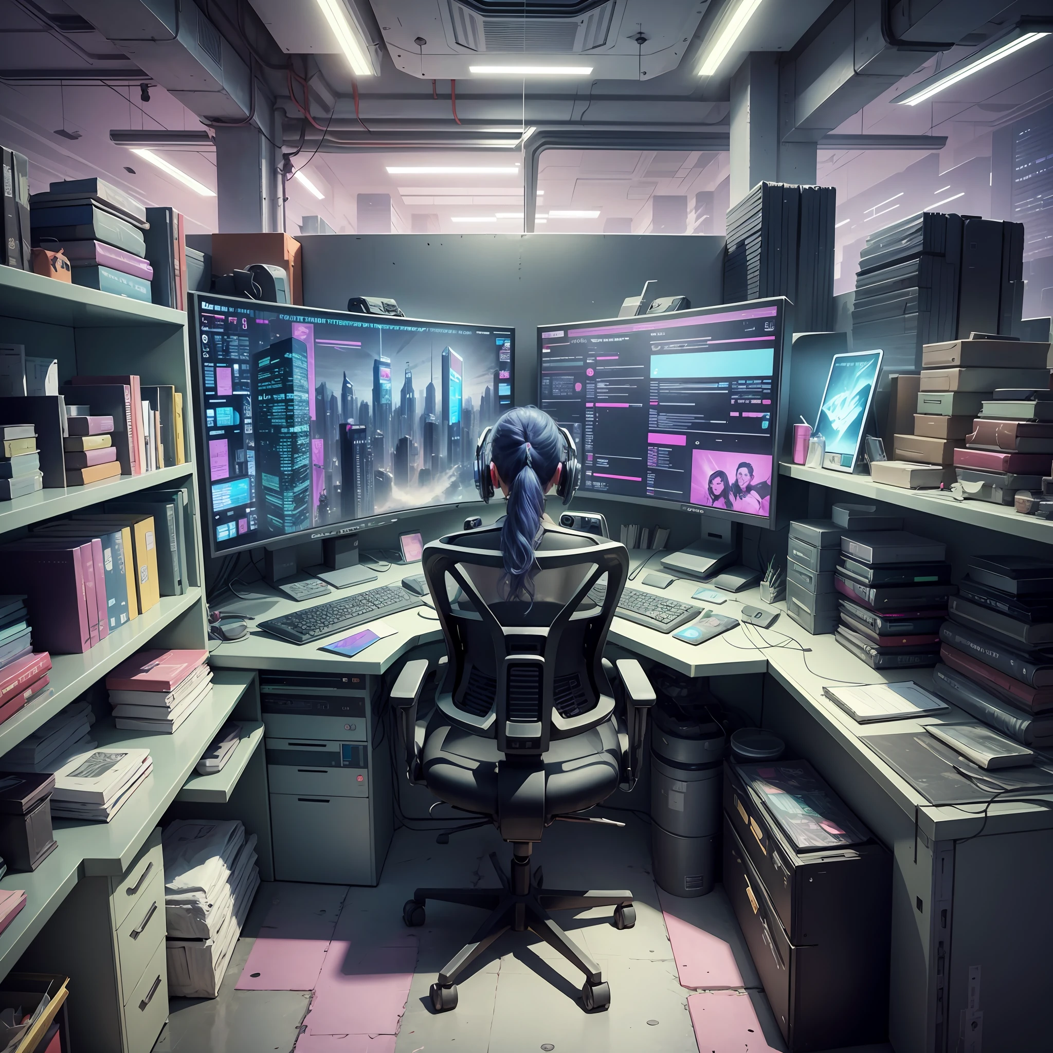 Cyberpunk Commercial Management Office --auto --s2