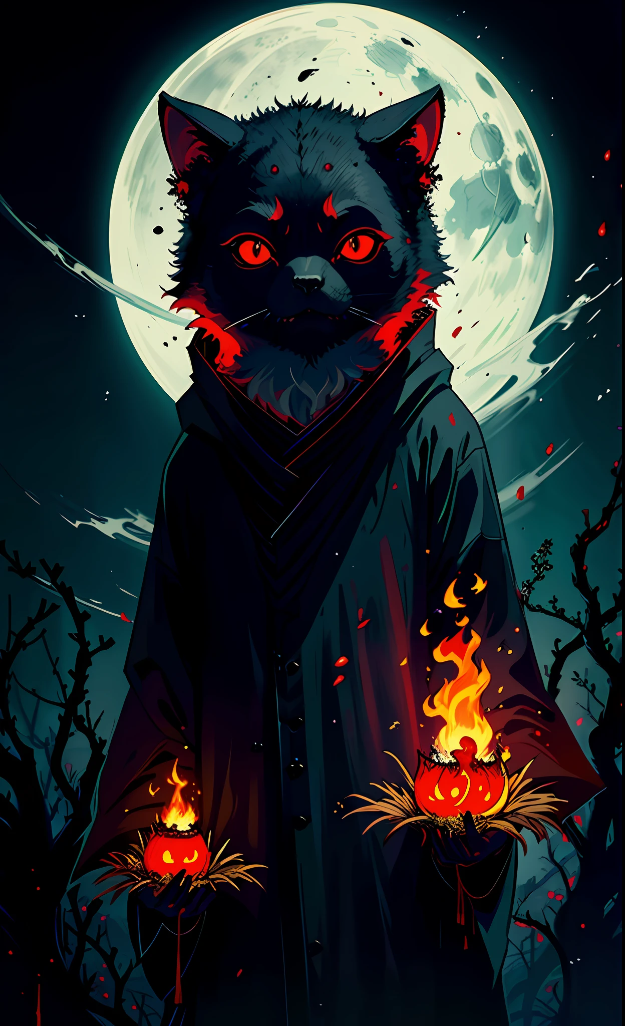 (murderous, dark and mysterious), (put aside life and death, transcend reincarnation), (Difu Jizo), blood mist, red carving, ghost fire burning, silent and silent, dark and boundless, extremely deep and dark, with buds to be released, nine ghosts and twilight.