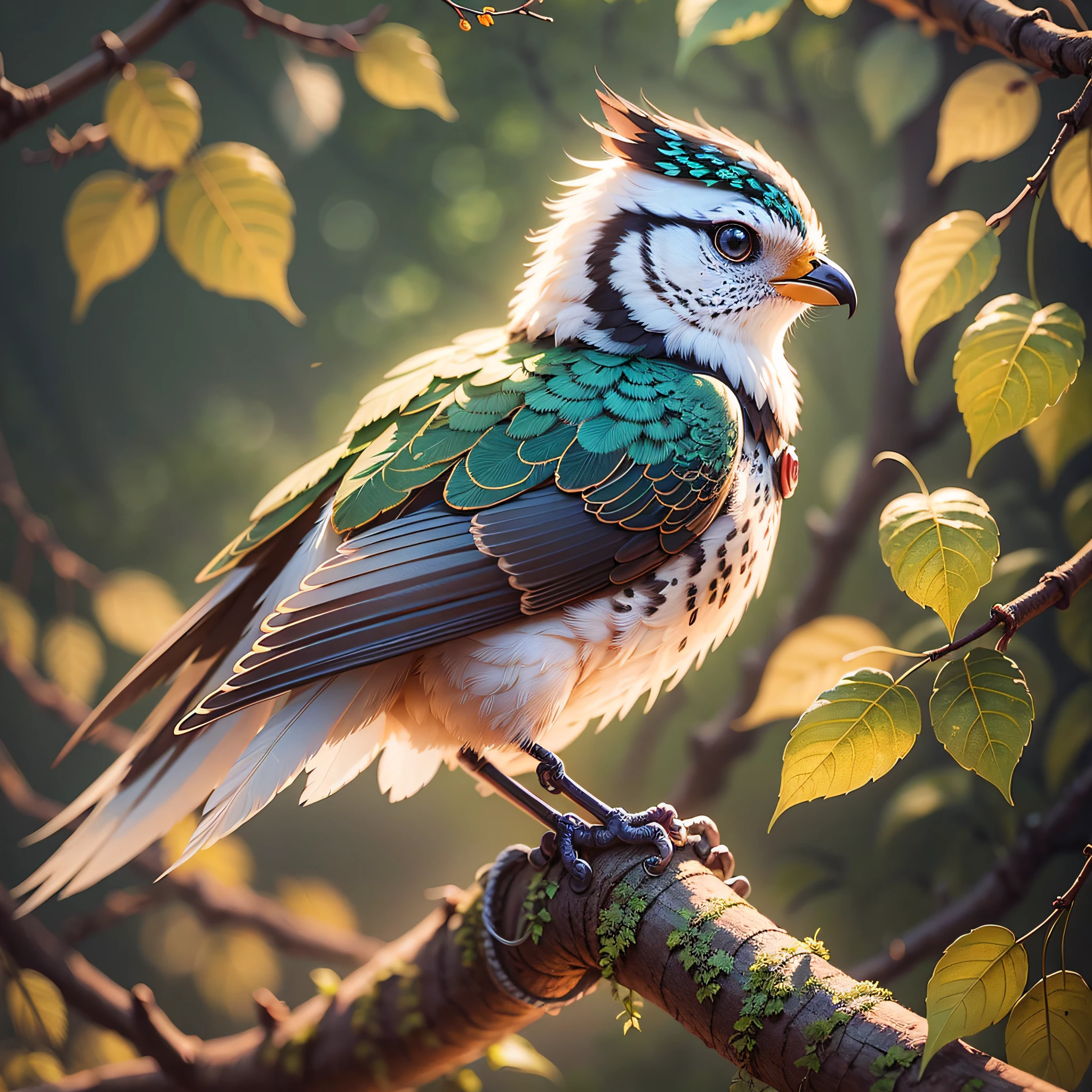 there is a small bird sitting on a branch of a tree, beautiful digital artwork, adorable digital painting, low detailed. digital painting, birds f cgsociety, high detailed), digital painting highly detailed, beautiful digital art, beautiful digital painting, highly detailed digital artwork, high quality digital painting, highly detailed digital art, 3 d render beeple, very beautiful digital art --auto --s2