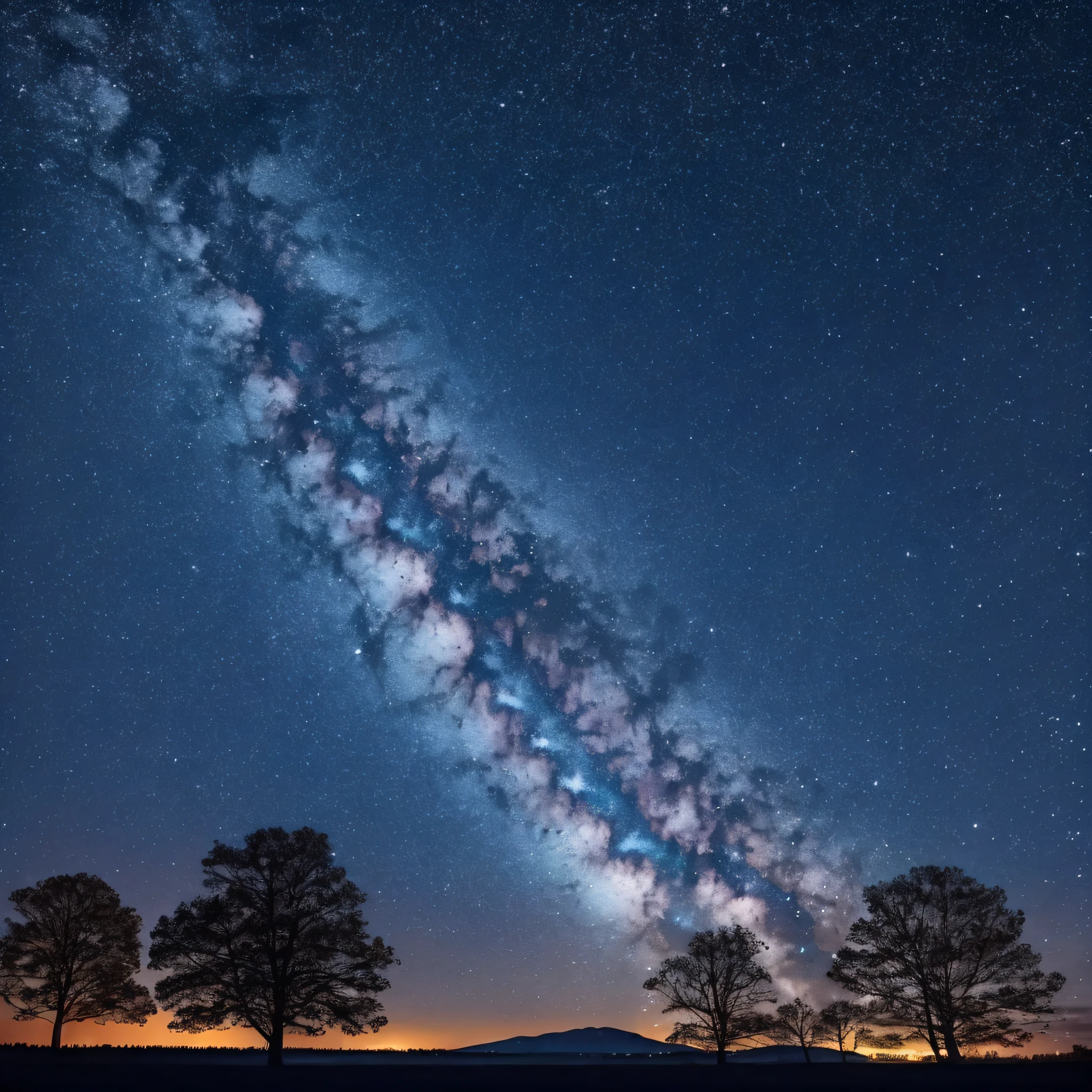 sky seen at night with twinkling stars --auto --s2