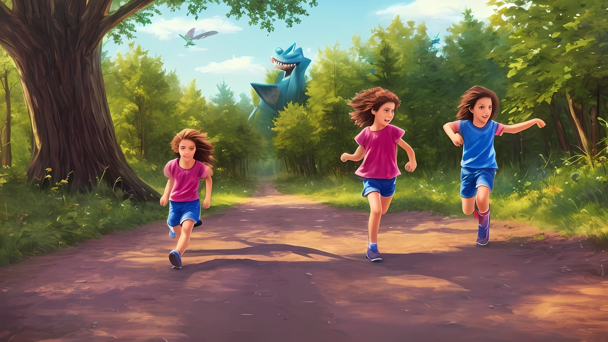 When I was a kid, me and my sister, we played a game where we pretended to chase monsters away.