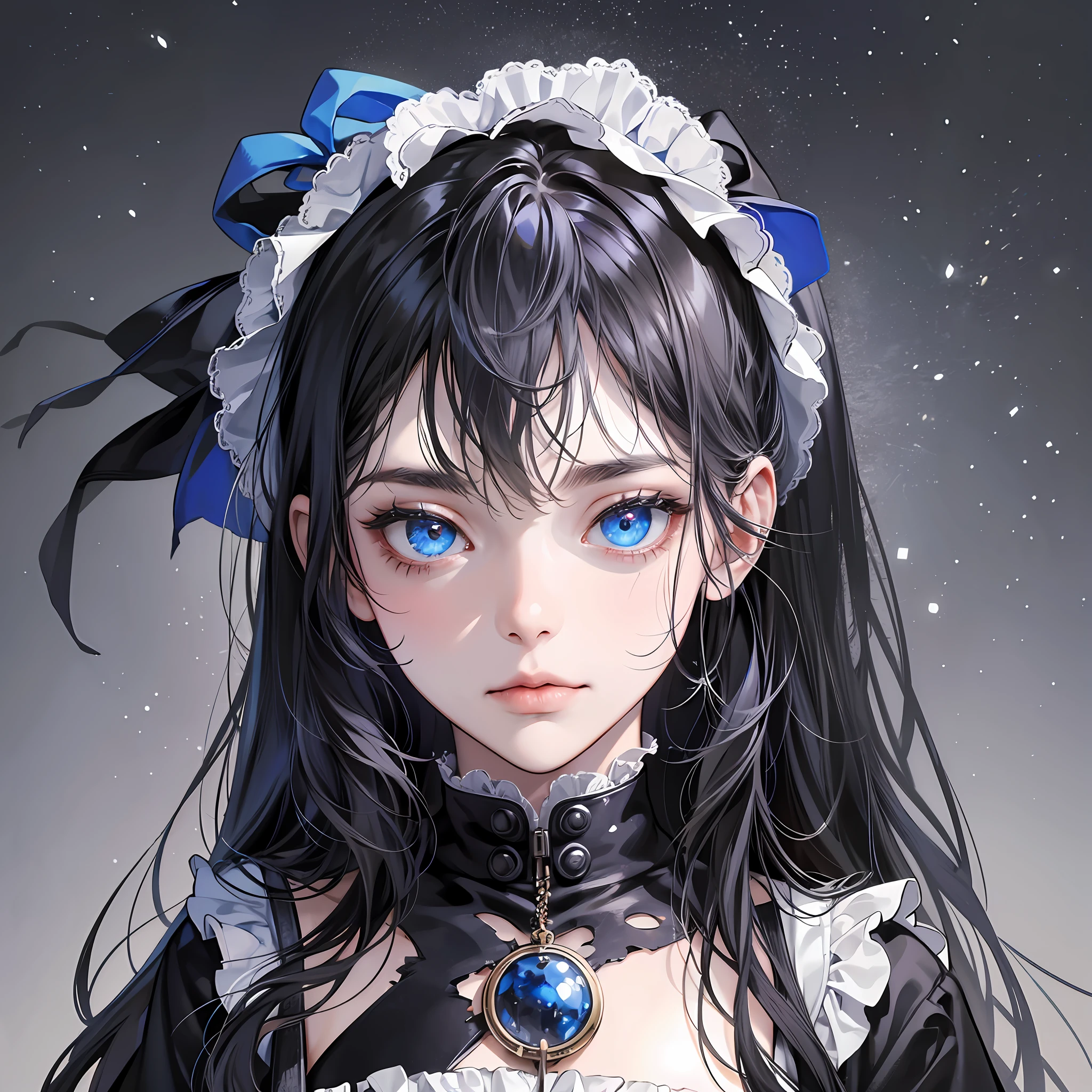 (best quality), (top quality), (8k), (masterpiece), (dark), (whole body), (melancholy), (sadness), (agony), (terror), (horror), (dark), (black and white), (realistic photo), (real photo), (real doll), (real doll), (realistic doll), doll with eyes of intense blue color, long white and black hair, with ta clothes, dirty and torn, broken skin, in another dimension, digital world, quantum world. --auto --s2