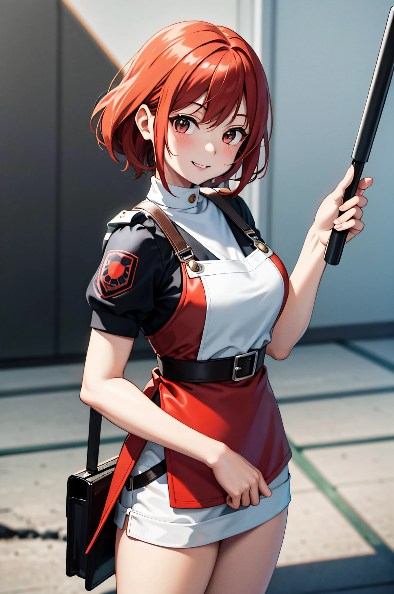 (((Masterpiece))),Superb image quality,Super detail,Ultra high definition,Anime girl with red hair and leather apron,holding a hammer,Lori,Rin,Cute girl anime visual,Ha bite,Female protagonist 👀:8、Kushart Krenz key art feminine,Kusher Krenz,smile,cute anime wife in a nice dress,Brilliant, dense, forge, forge, unreasonable, Forge background, (((Masterpiece))),Superb Picture Quality,Super Detail,Ultra High Definition,Anime girl with red hair and leather apron, holding a hammer, Lori, Rin, cute girl anime visual, Bite, Female protagonist 👀: 8, Kushat Krenz key art feminine, Kushat Krenz, smile, cute anime wife in a nice dress, brilliant, dense, forge, forge, unreasonable, forge background, Alafed man in grey and white costume posing for photo, secret seventh power rangers, covered in full silver armor, back rogers, 1 9 7 9, 1979, hero action pose, sleek silver armor, skintight silver armor, Power Rangers, 1981, silver armor, 1 9 8 1, 1 9 8 2