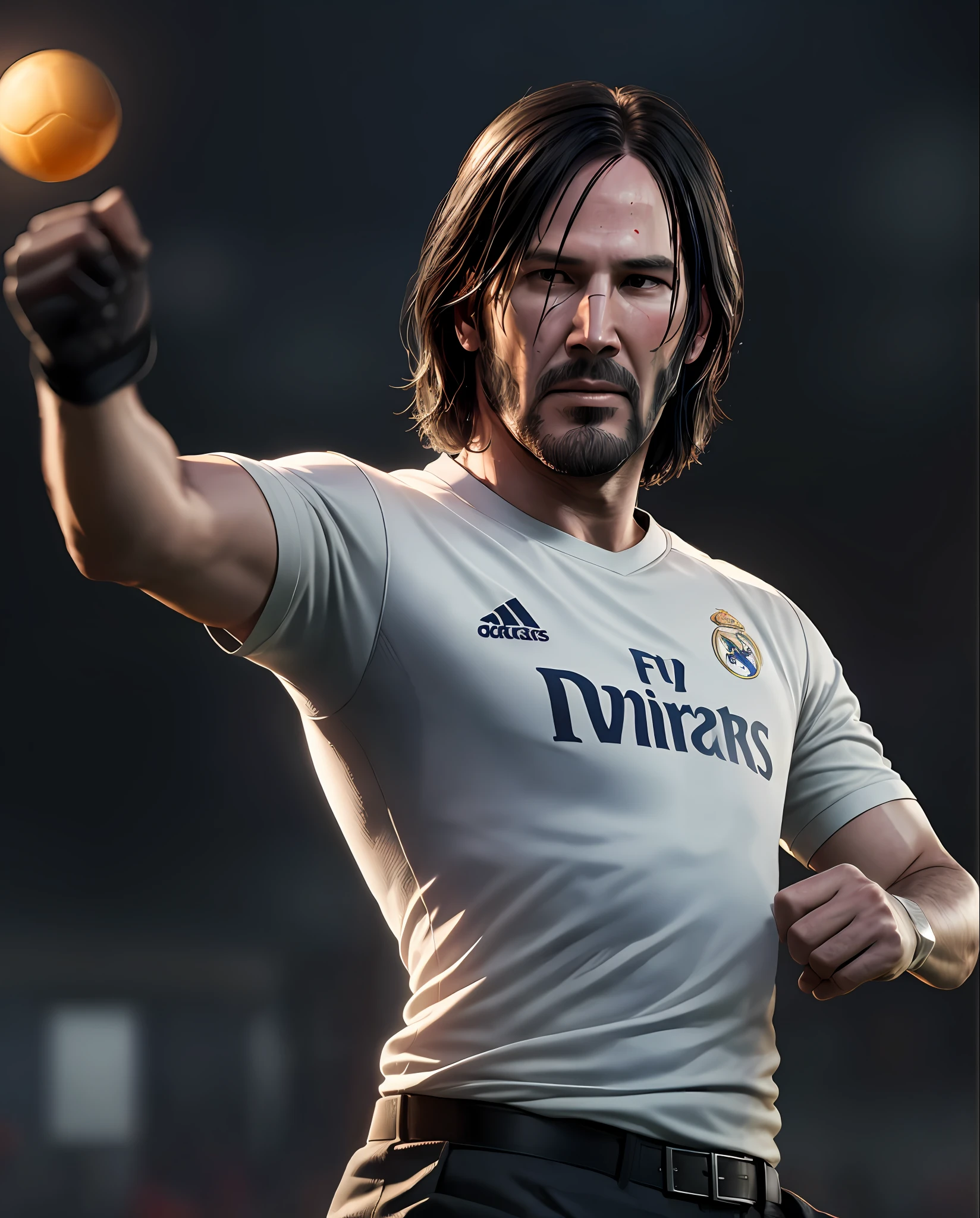 john wick playing football at Real Madrid