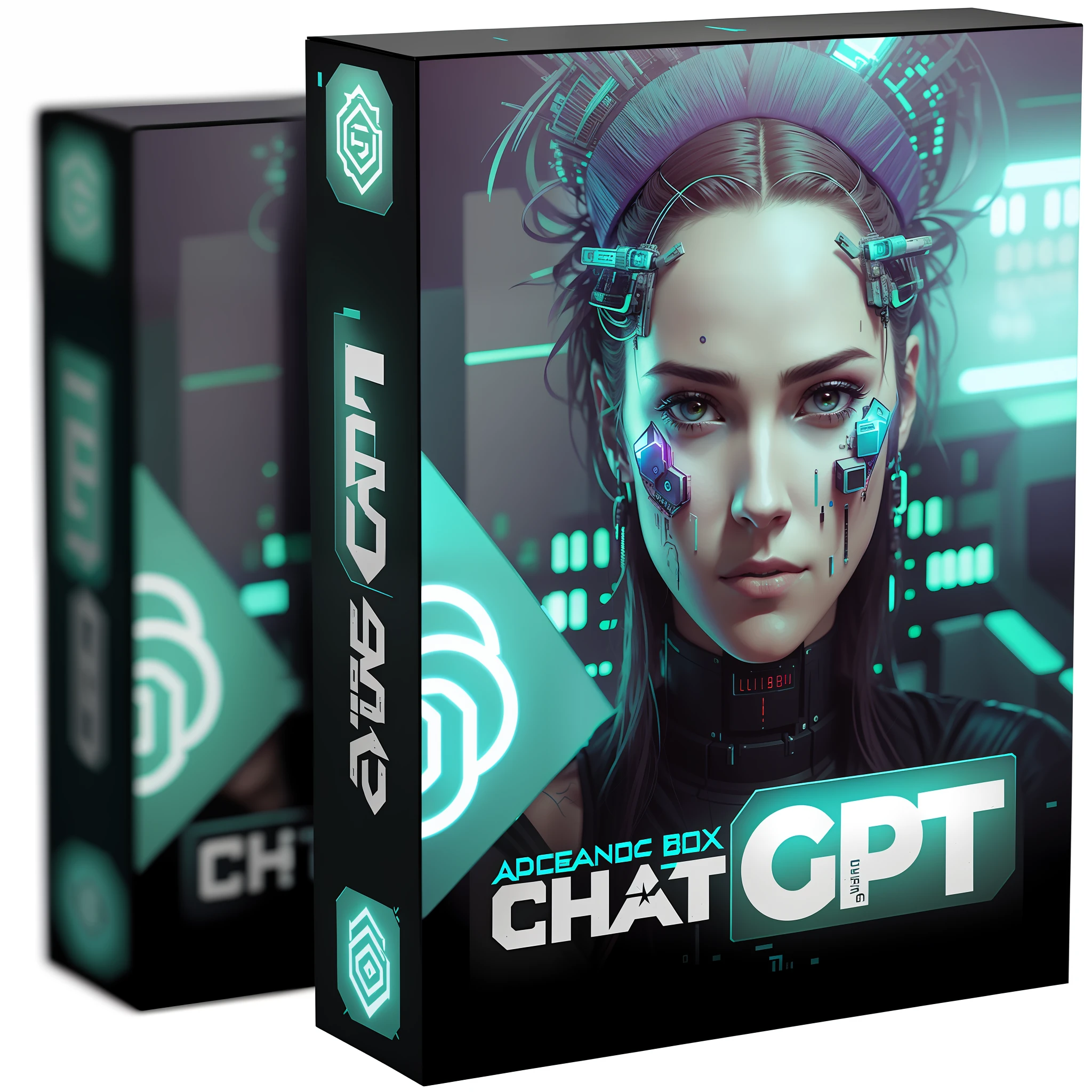a close up of a box with a picture of a woman with a headdress, cyberpunk lut, artstation. c 11.0, lut, gpt, cinematic lut, futuristic nft card game, art of wlop and greg rutkowski, package cover, hacknaut cyberpunk, luts, gits, ( ( cyberpunk ) )