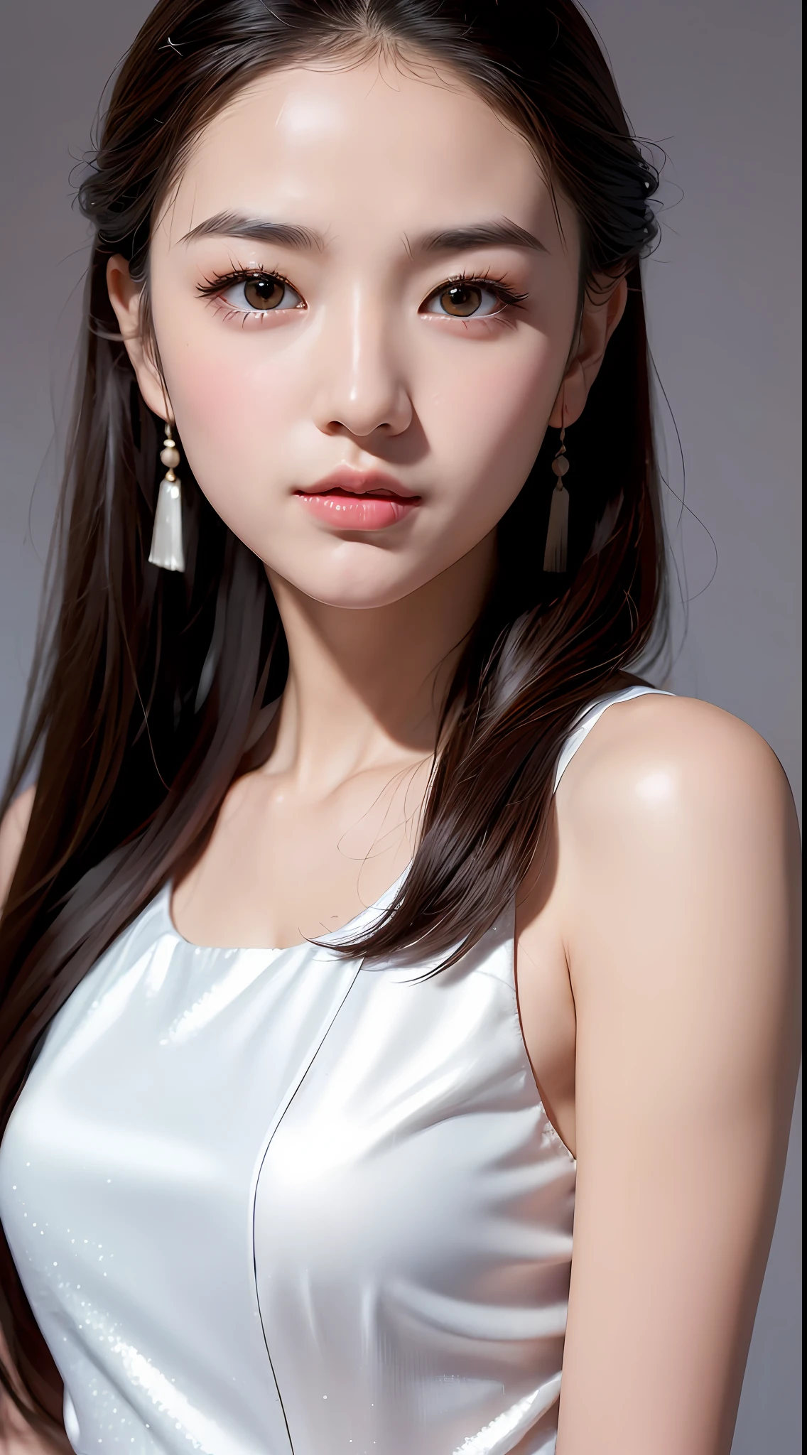 (yinchuan:1.5), close-up, masterpiece, best quality, raw photo, photorealistic, big, beautiful face, girl with soft smile, cute, dress middle hair depth of field, high resolution, ultra detail, fine detail, highly detailed, highly detailed eyes and face, sharp pupils, realistic pupils,