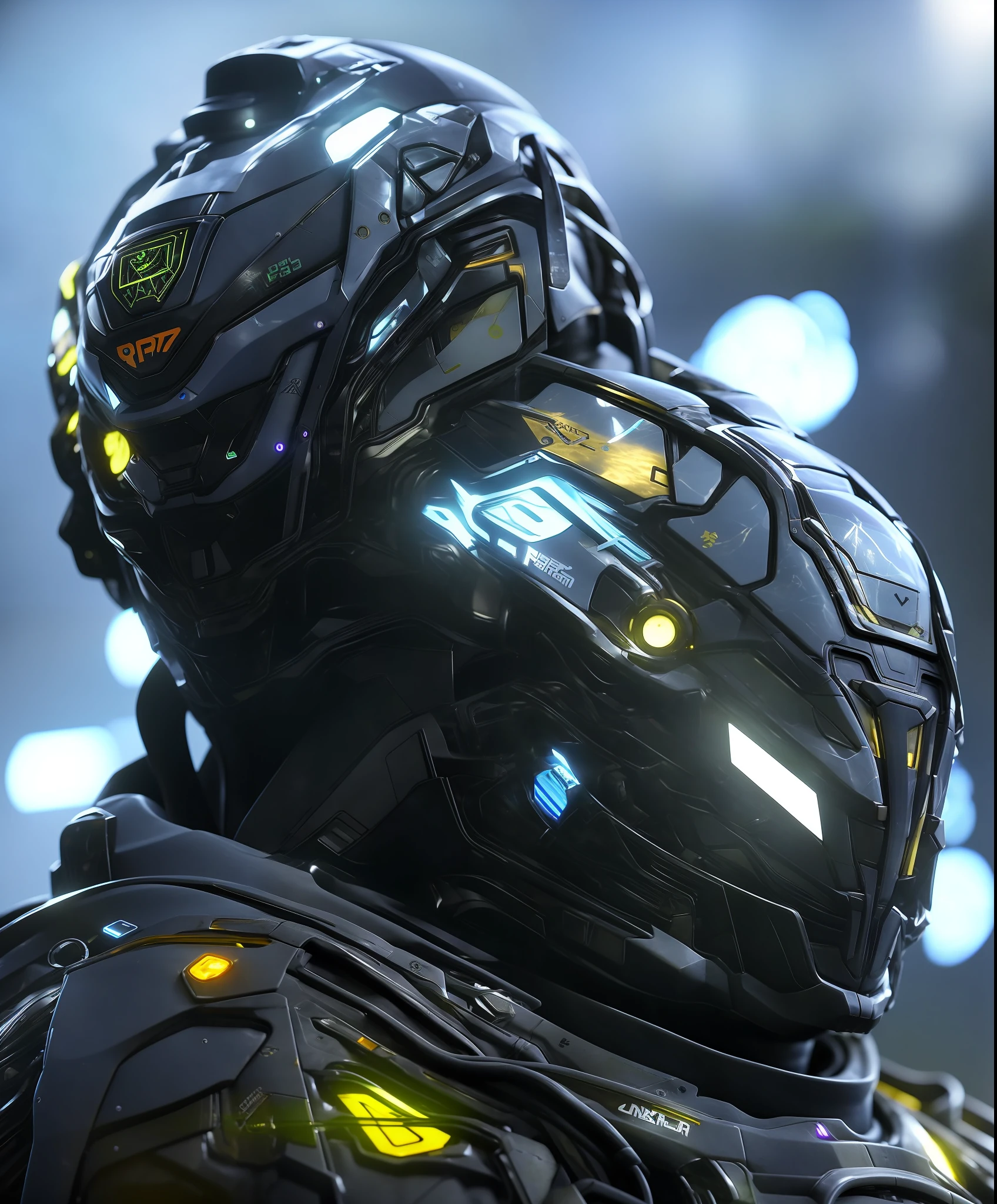 nousr robot   [old  futuristic robot:woman:15],  small flowers and foliage on the head, apex legends, epic lighting, ultra detailed