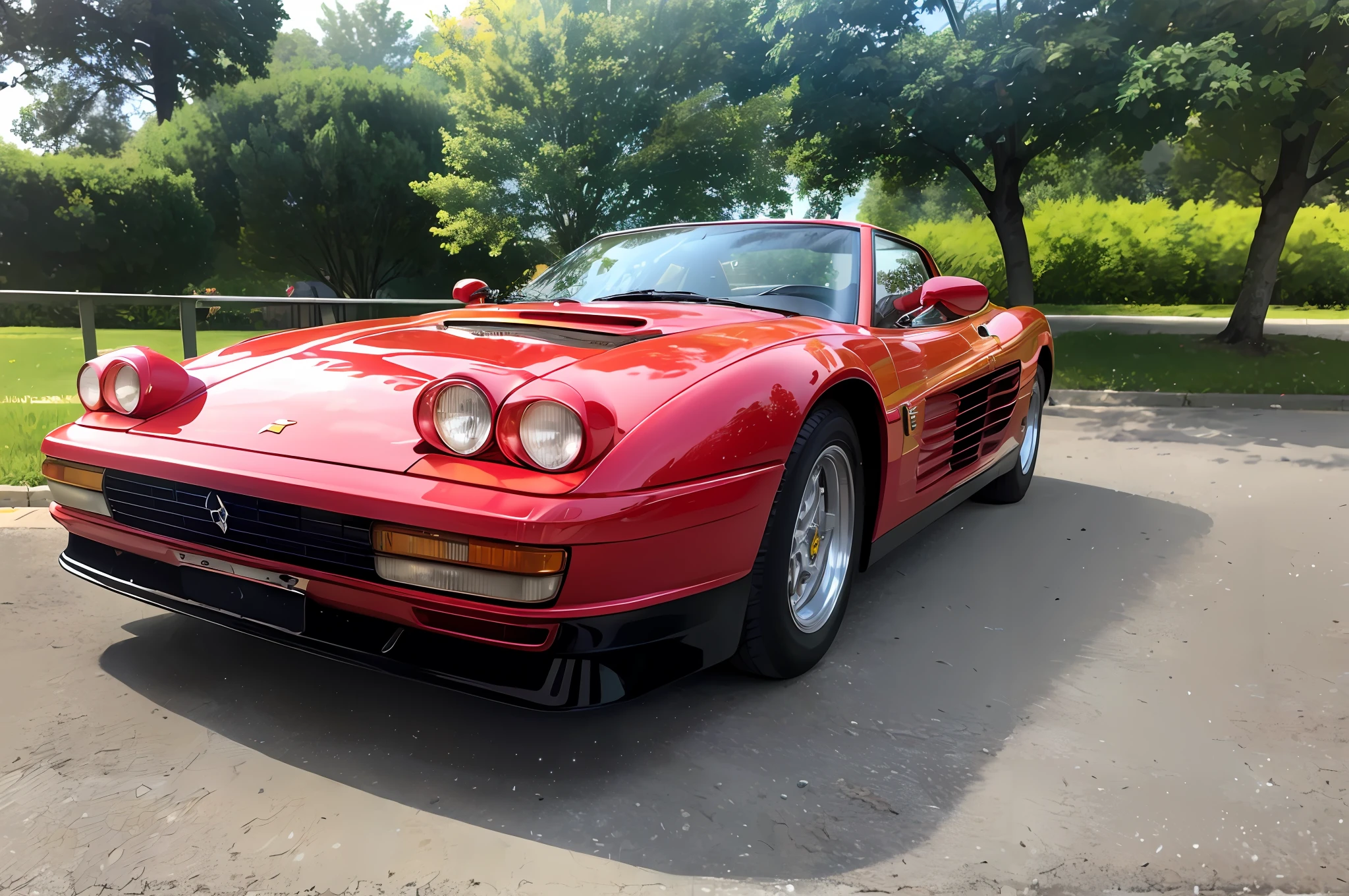 (masterpiece, best quality:1.2), ultra-detailed, yellow color EdobFTestarossa, (realistic:1.5),