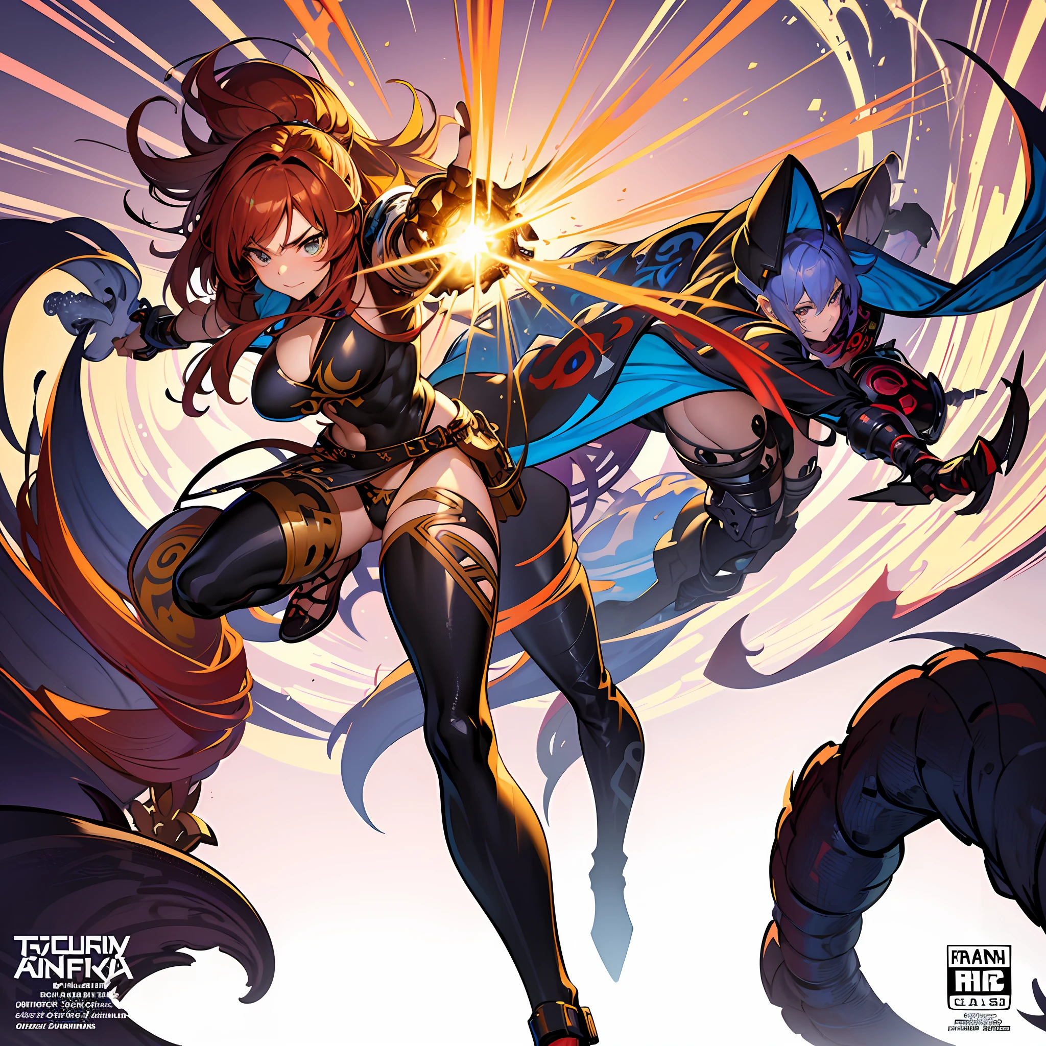 background, mixed-language_text, Japanese letters in graffit ,girls, excellent lighting, sidelighting, (), vhsKeeper,, style GUILTY GEAR -STRIVE perfect(flat color: 1.3), (magazine_cover: 1.4), (multicolored_background: 1.3), striped_background, card_background, :: comix style by joe madureira :: , perfect and detailed, ultra detailed shirt with abstract design, with Japanese letters print in graffit of the sides of the clothes, image of full body girls fighting WITH SUPER FINAL TRANSFORMATION, at your side with powerful dragons versus alien creature full of tentacles, with immersive effects, hover effect, background graffiti style tribal tattoo with vibrant colors "ultra hdr" detailed and with focus effect, (masterpiece: 1.2, best quality), (finely detailed beautiful eyes: 1.2), , ((Solo)), (Finely detailed eyes and detailed face: 1.3), in various full-body attack poses, (cute background: 1.2),futuristic costume, super detailed circular metals Clinging to the arms and pants, fantastic paintings