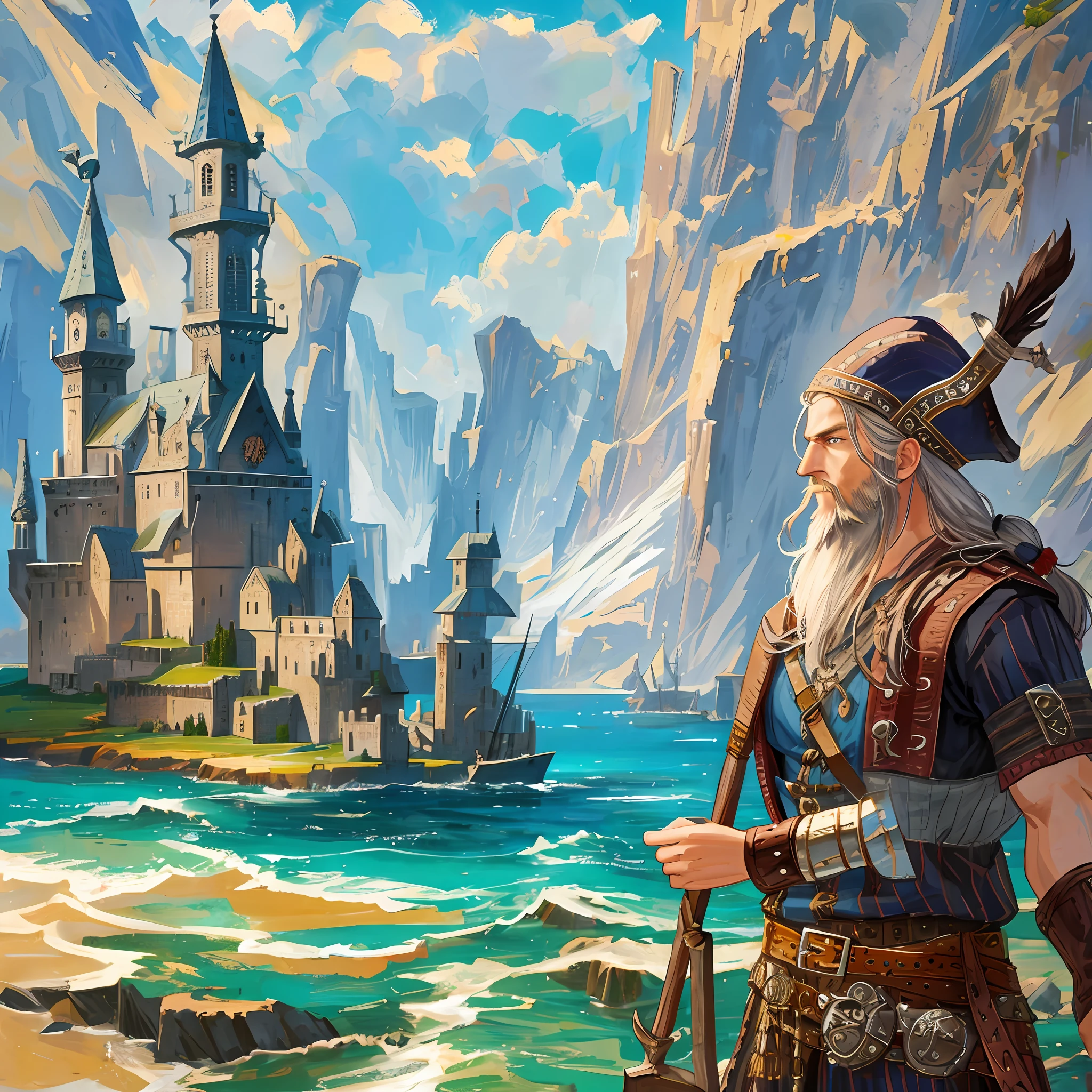 Viking, pirate, Viking, landscape, magnificent --auto --s2