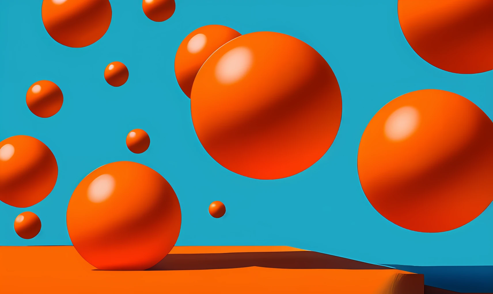create amazing art with orange balls