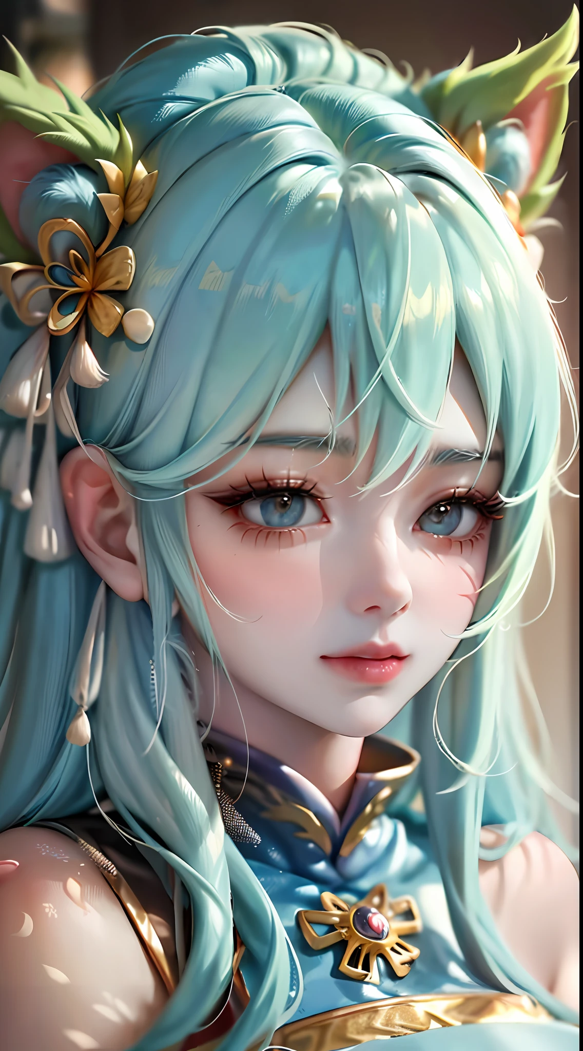 (masterpiece), (best quality), highly detailed, HDR, 1girl, solo focus, skindentation,运动文胸,短裤,连裤丝袜, perfect face, puffy face, beautiful face, big eyes, puffy eyes, perfect eyes, 睫毛,初音未来,极其细致的脸,