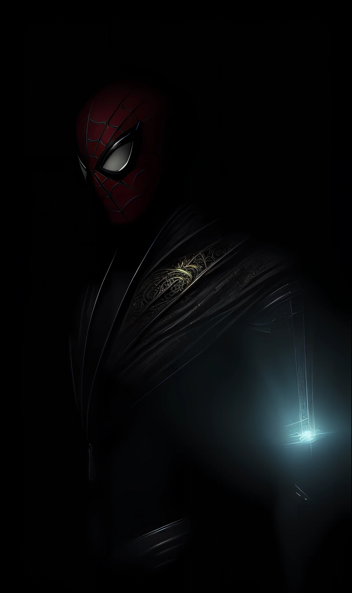 full body shot of spiderman in white and gold armour style suit, no mask on, white cape, looking at center camera, perfect composition, beautiful detailed intricate insanely detailed octane render trending on artstation, 8 k artistic photography, photorealistic concept art, soft natural volumetric cinematic perfect light, chiaroscuro, award - winning photograph, masterpiece, oil on canvas, raphael, caravaggio, greg rutkowski, beeple, beksinski, giger, trending on artstation, sharp focus, studio photo, intricate details, highly detailed, night city background, by greg rutkowski