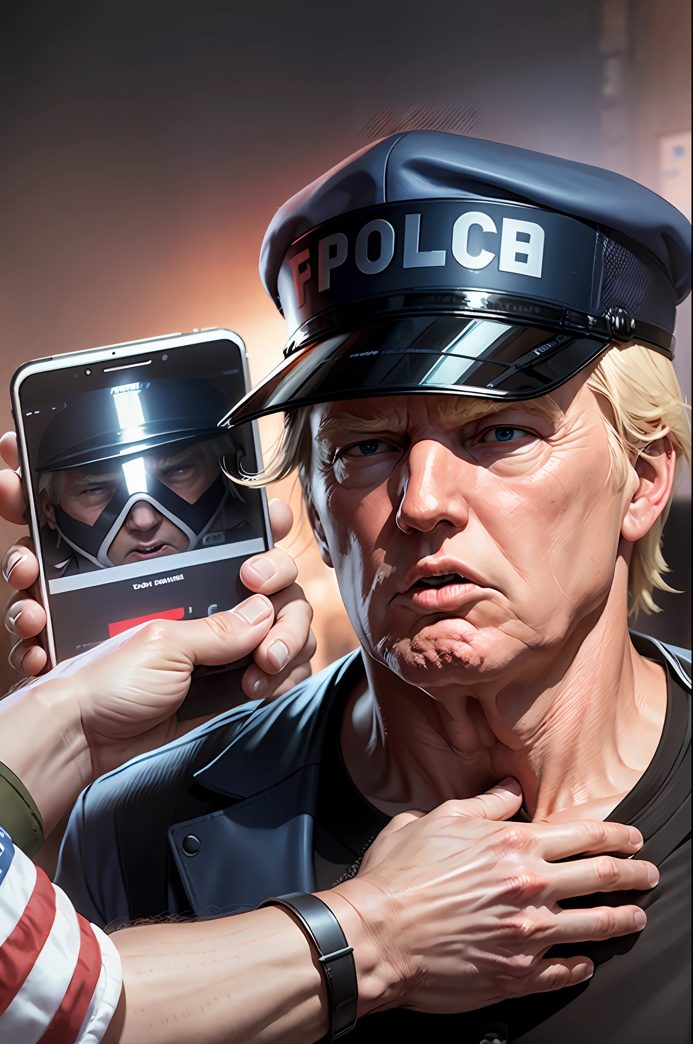 Donald Trump being violently accosted by police --auto --s2