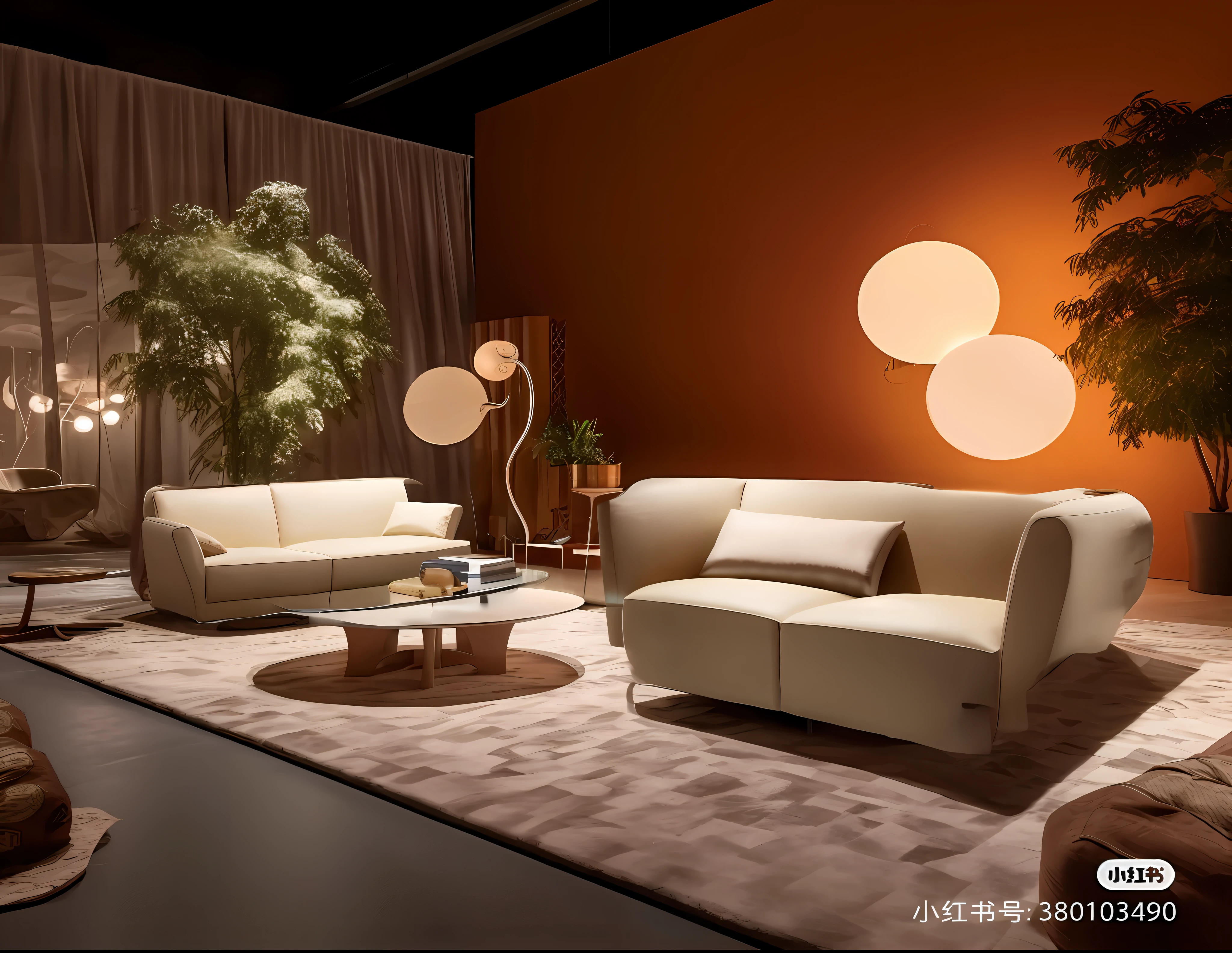 Cream style sofa, comfortable and soft