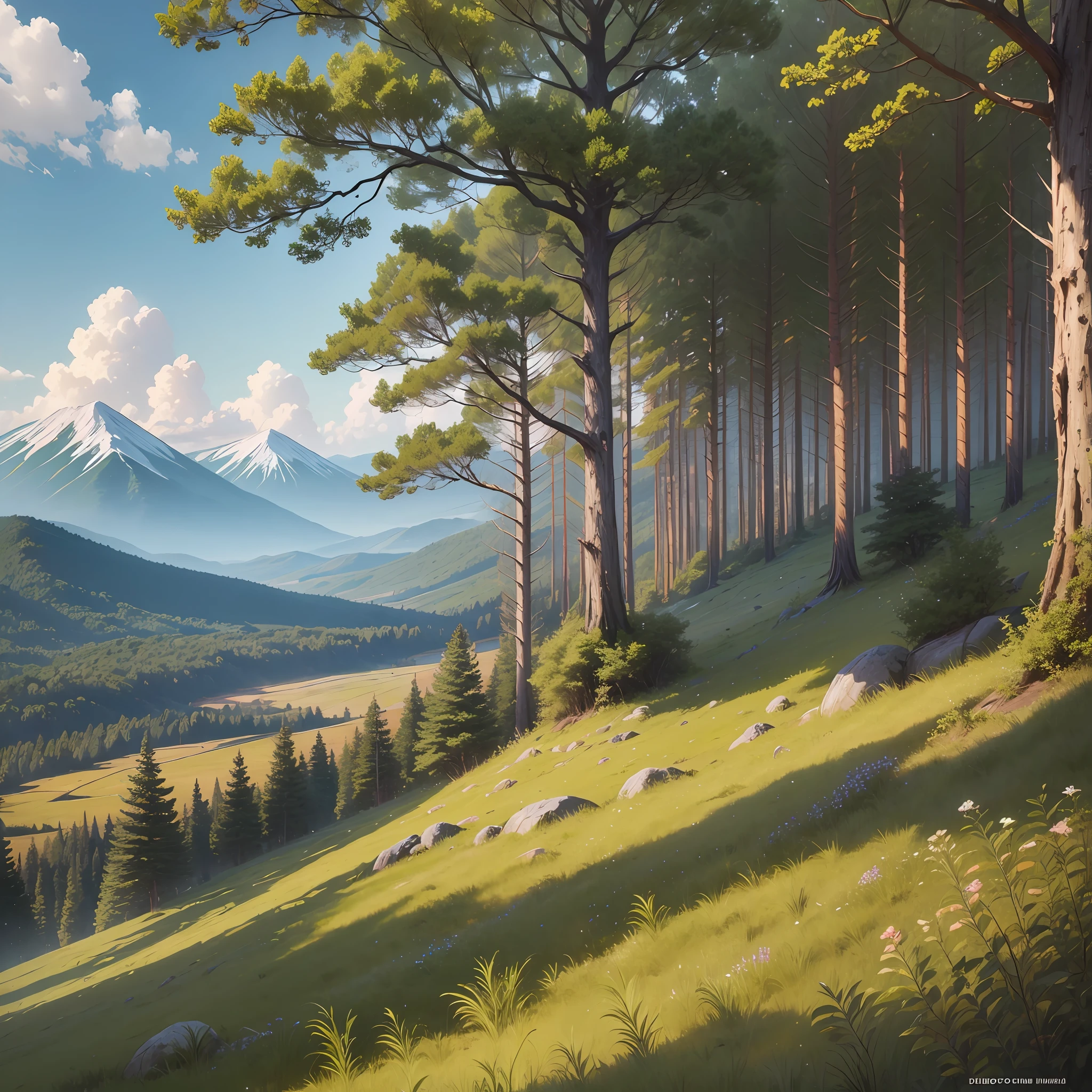 Afternoon, Deciduous Forest, Heathland, Rainforest, Plains, Meadow, Steppe, Valley, fantasia