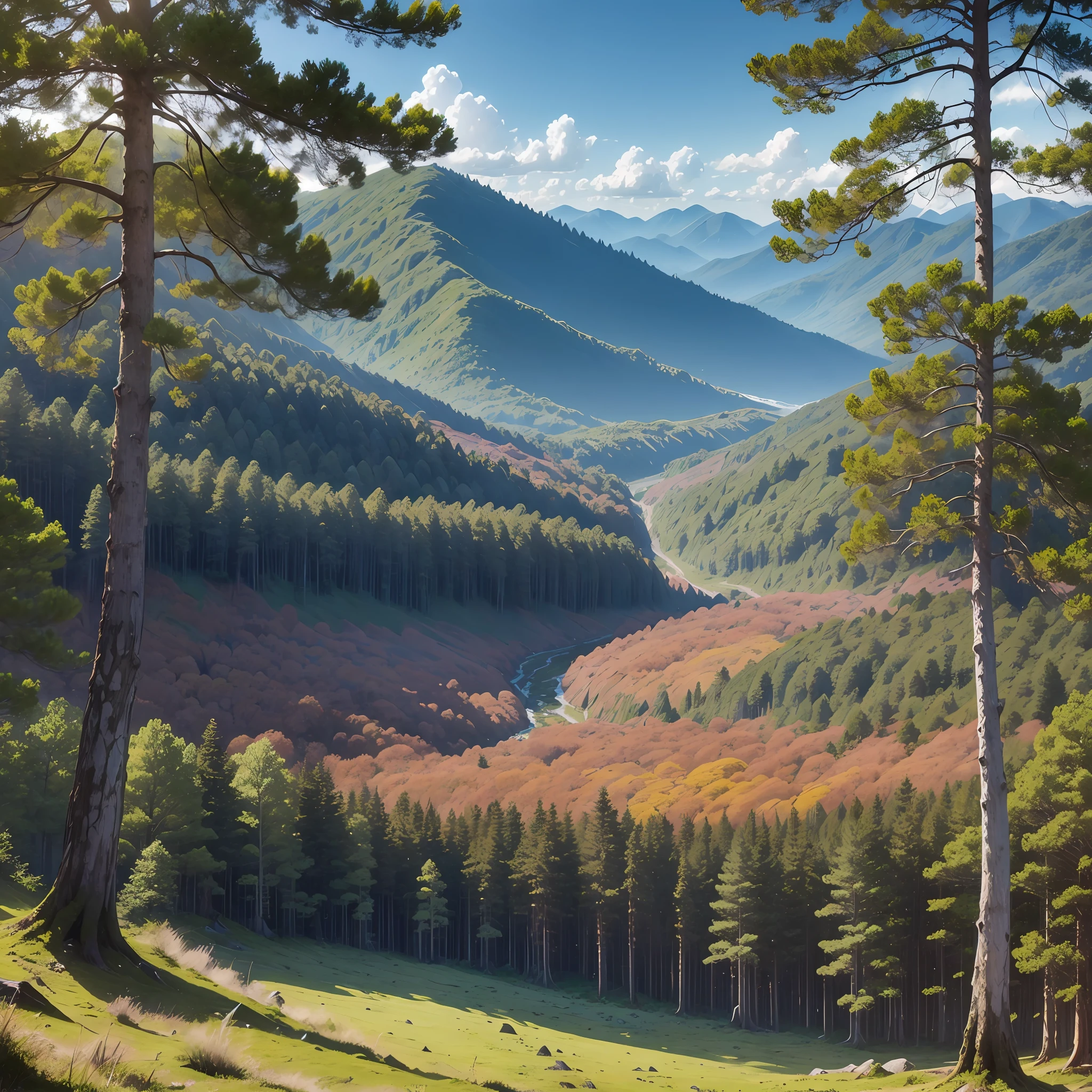 Afternoon, Deciduous Forest, Heathland, Rainforest, Plains, Meadow, Steppe, Valley, fantasia