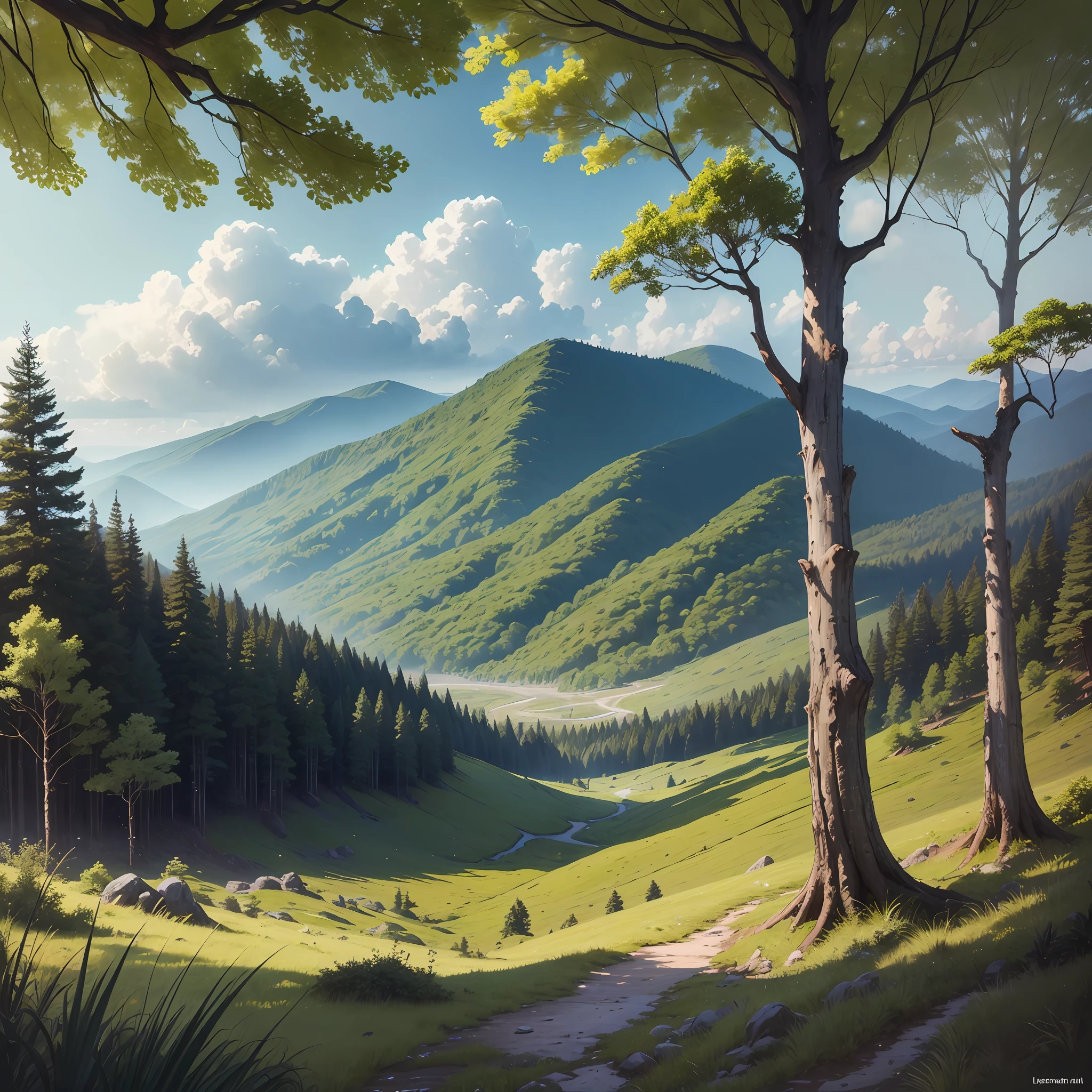 Afternoon, Deciduous Forest, Heathland, Rainforest, Plains, Meadow, Steppe, Valley, fantasia