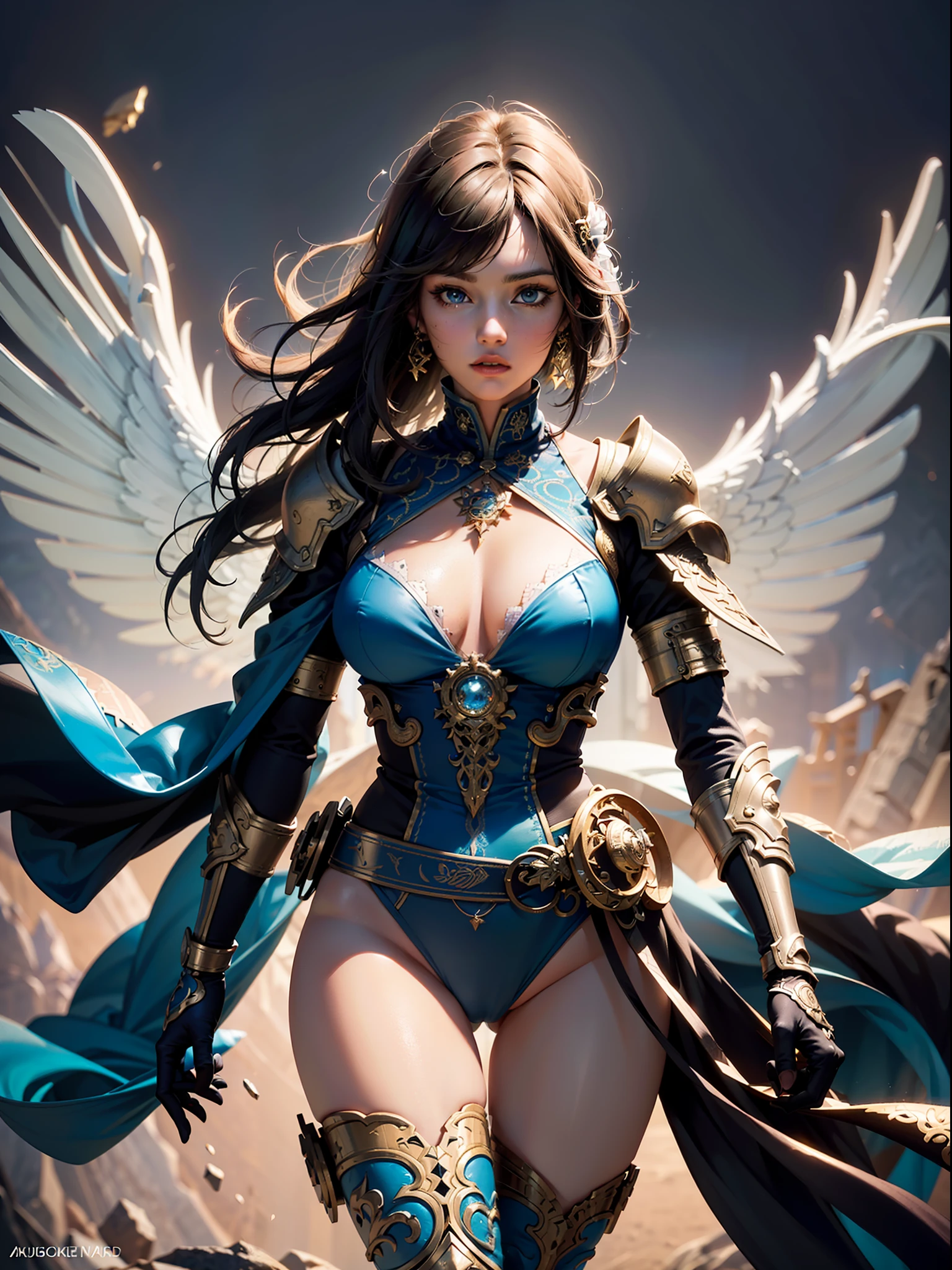 ((best quality)), ((masterpiece:1.2)), (extremely detailed:1.1), (8k, high quality, cinematic, hyper realistic, illustration), (autodesk maya, octane render, unreal engine, game character, ray tracing, hdr), (35mm focal length, f/2 aperture, dynamic perspective, depth of field),(1girl, dynamic angle), the most beautiful form of chaos, a brutalist designed, vivid colours, (zentangle, mandala, tangle, entangle), (fractal art), silk web, 3d, realistic, CG, 3D model, beautiful, elegant, confident, (hdri, bloom, rim lighting, soft lighting, low key), delicate\(armor\) wizard robe
