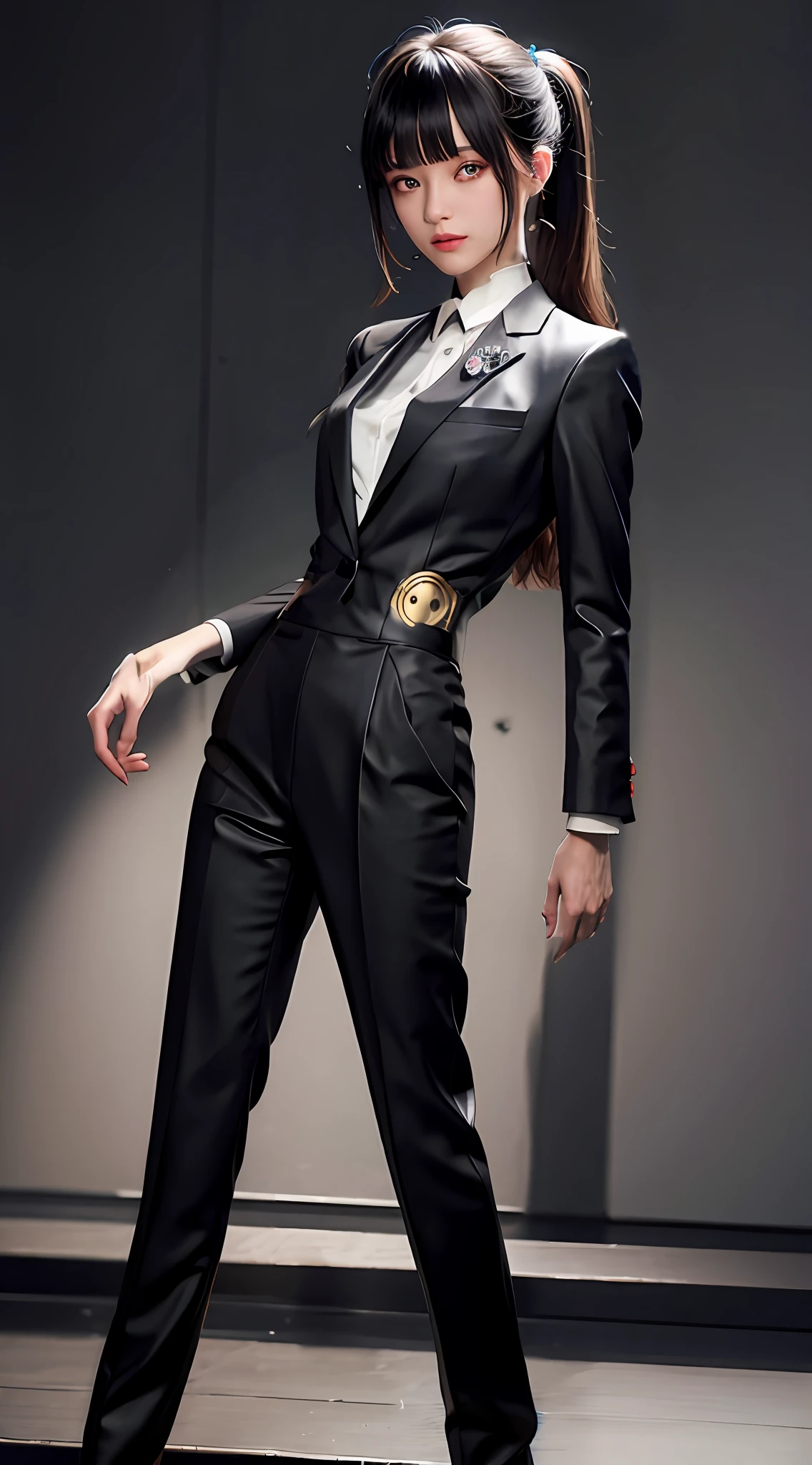 Suit thug, mechanical girl, cold