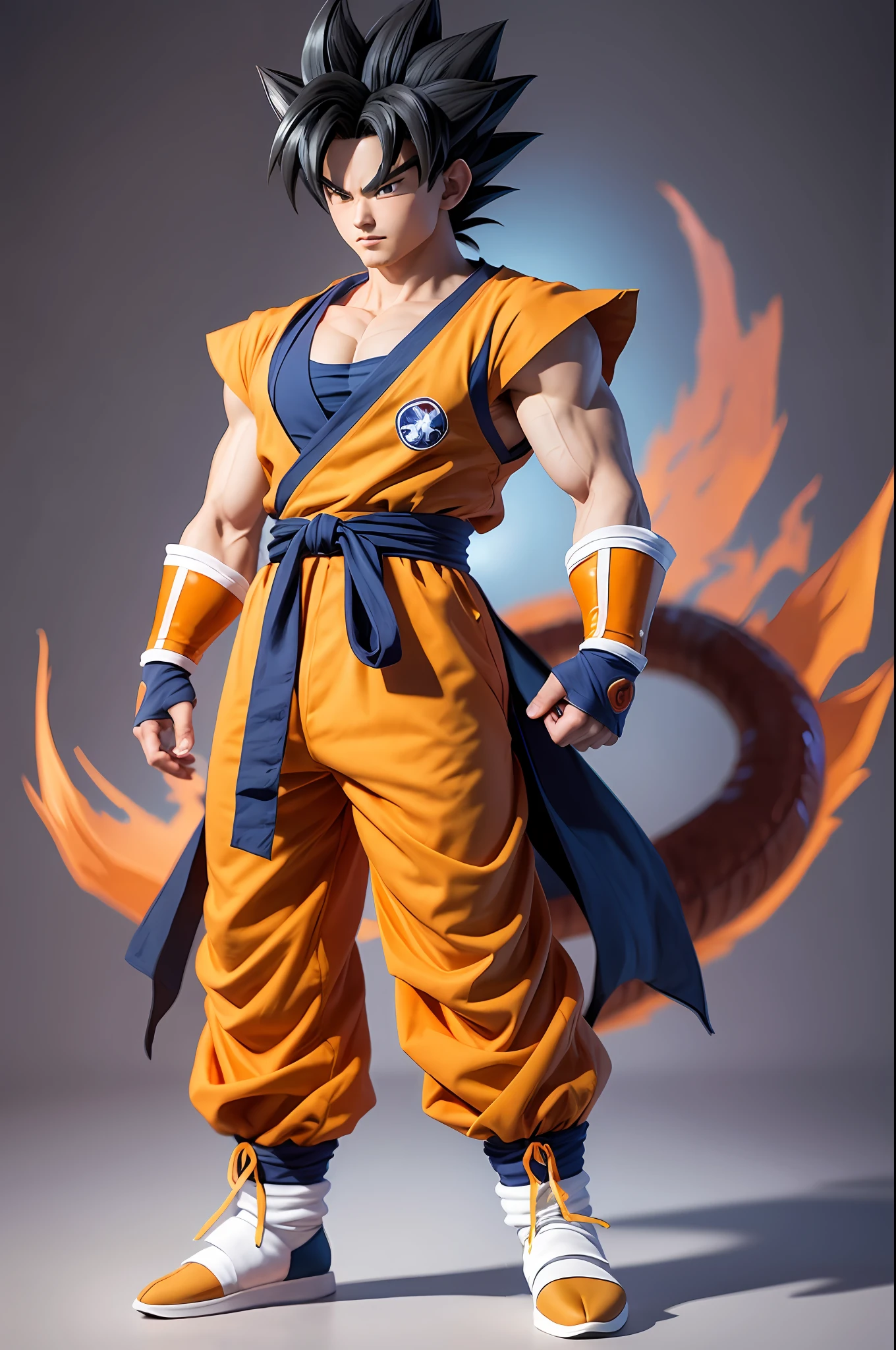 design of a new ghibli style goku outfit from Dragon Ball Z --auto --s2