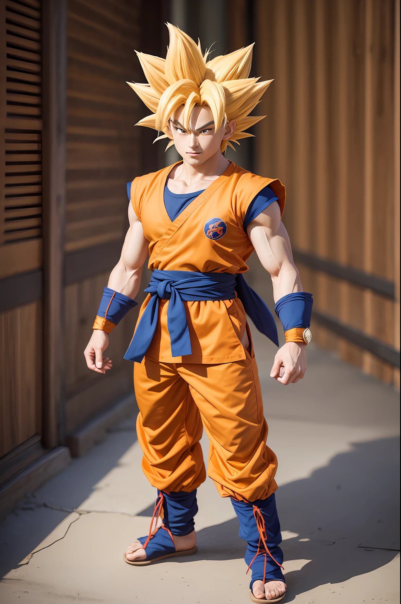 design of a new ghibli style goku outfit from Dragon Ball Z --auto --s2