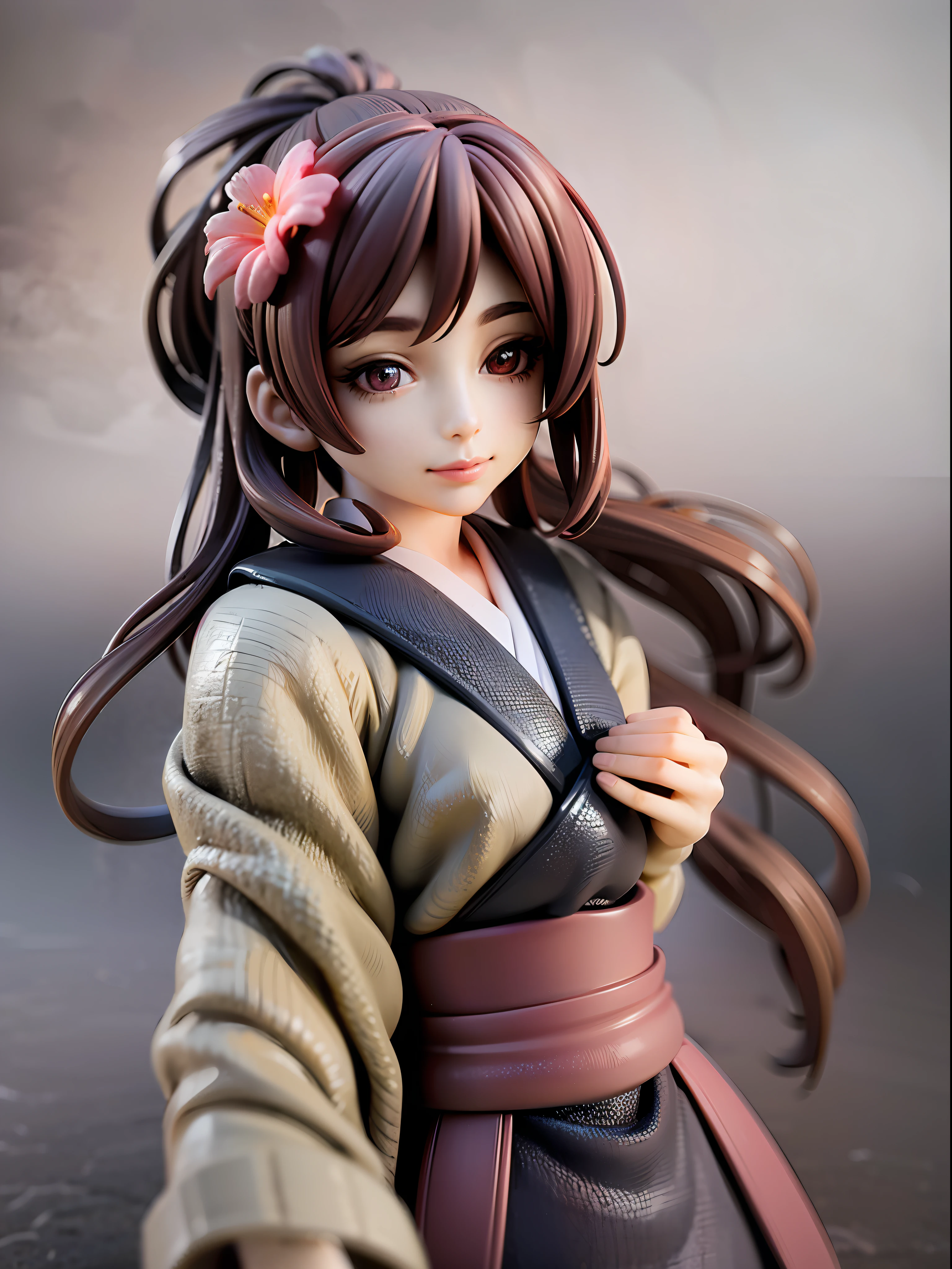 1girl, kimono,long hair, (brown hair:0.3), reaching out, dutch angle,cherry blossoms, on grass, sunlight, cute face, beautiful eyes
BREAK
full body, chibi, [realistic], [3d], (3dcg), ((octane render)), smile, closed mouth
BREAK
(8k, RAW photo, best quality, masterpiece:1.2), ultra high res, (((realistic, photo-realistic))), professional lighting, detailed lighting, professional photography, fisheye, dynamic angle, high quality, high res, extremely detailed, bloom
BREAK
depth of field, sketch, sharp focus, soft lighting, good composition, god light highlight, detailed, (((photorealistic details))), detailed skin, to8contrast style