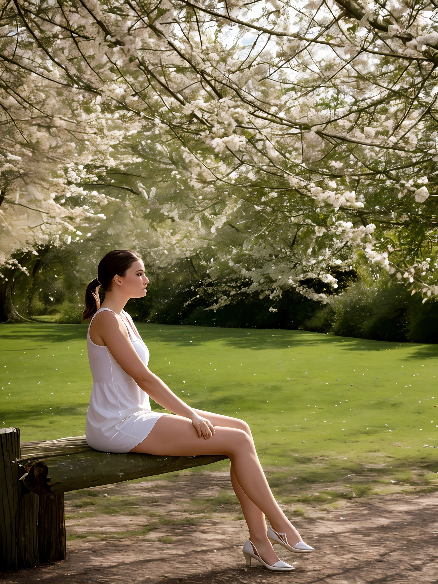 500R,((an woman sitting )),bright background,masterpiece,best quality,super detailed,high resolution,very detailed,8k uhd, (fidelity, fidelity: 1.5) , realistic, (natural light), (bokeh: 1.5), (depth of field), bokeh background, amazing, fine detail, best, high quality, RAW photo, pureerosface_v1,