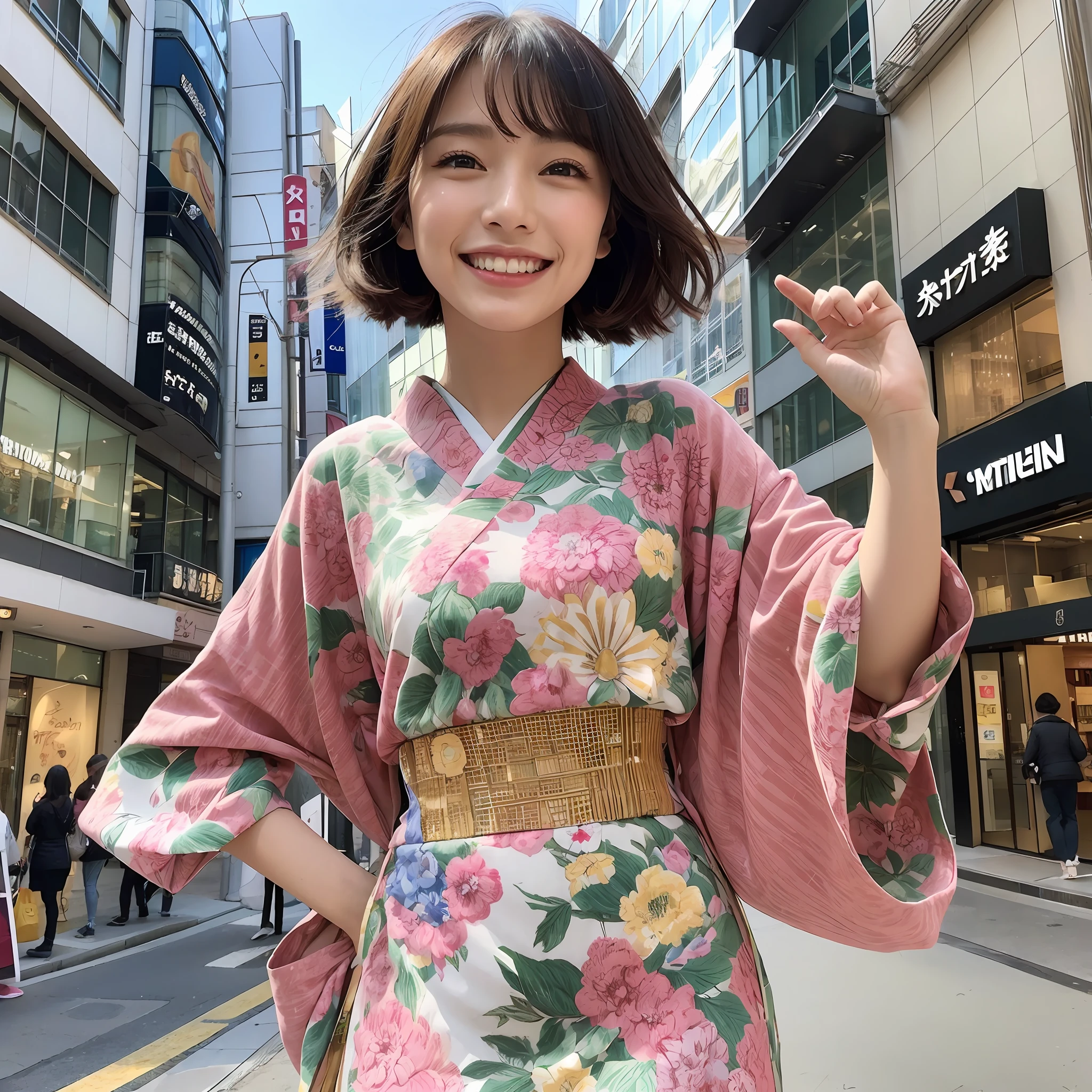 Japan person, beauty, city center, style, smile --auto --s2