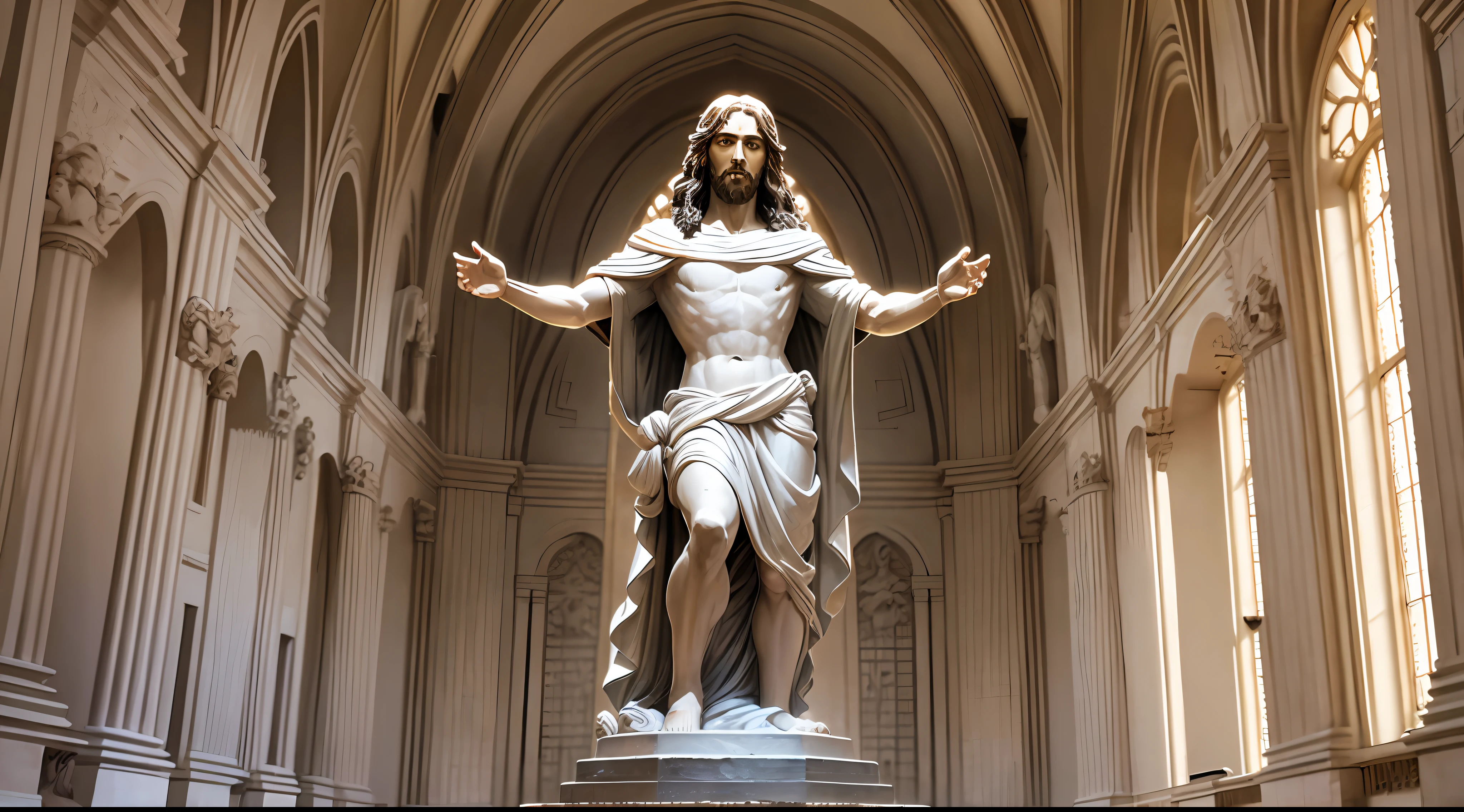 statue of Jesus Christ, --auto --s2