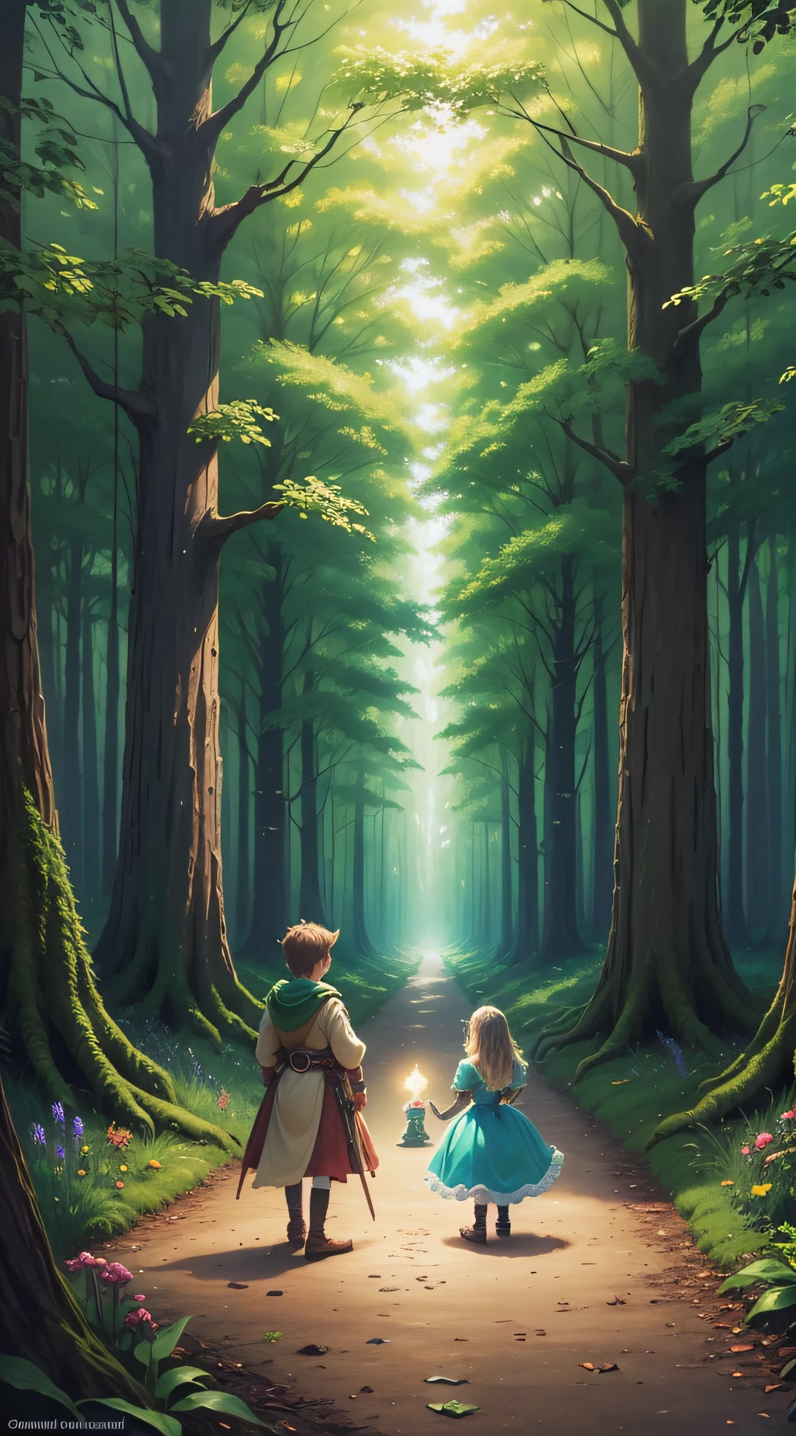 Enchanted Forest, great Final Adventure, two children, fairies, magical forest, fighting evil --auto --s2