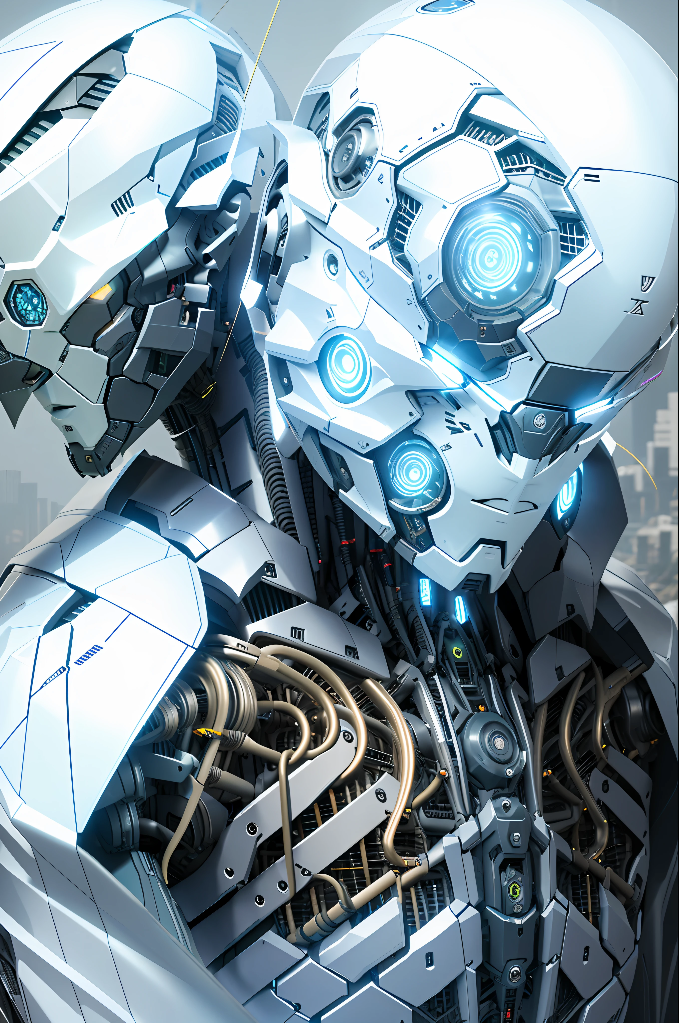 FORTRESS WITH TRIPLE 3D CANIONS, DRONES ESCORTING GREEN REBEL CYBORGS ULTRA RESOLUTION, HYPER REALISTIC