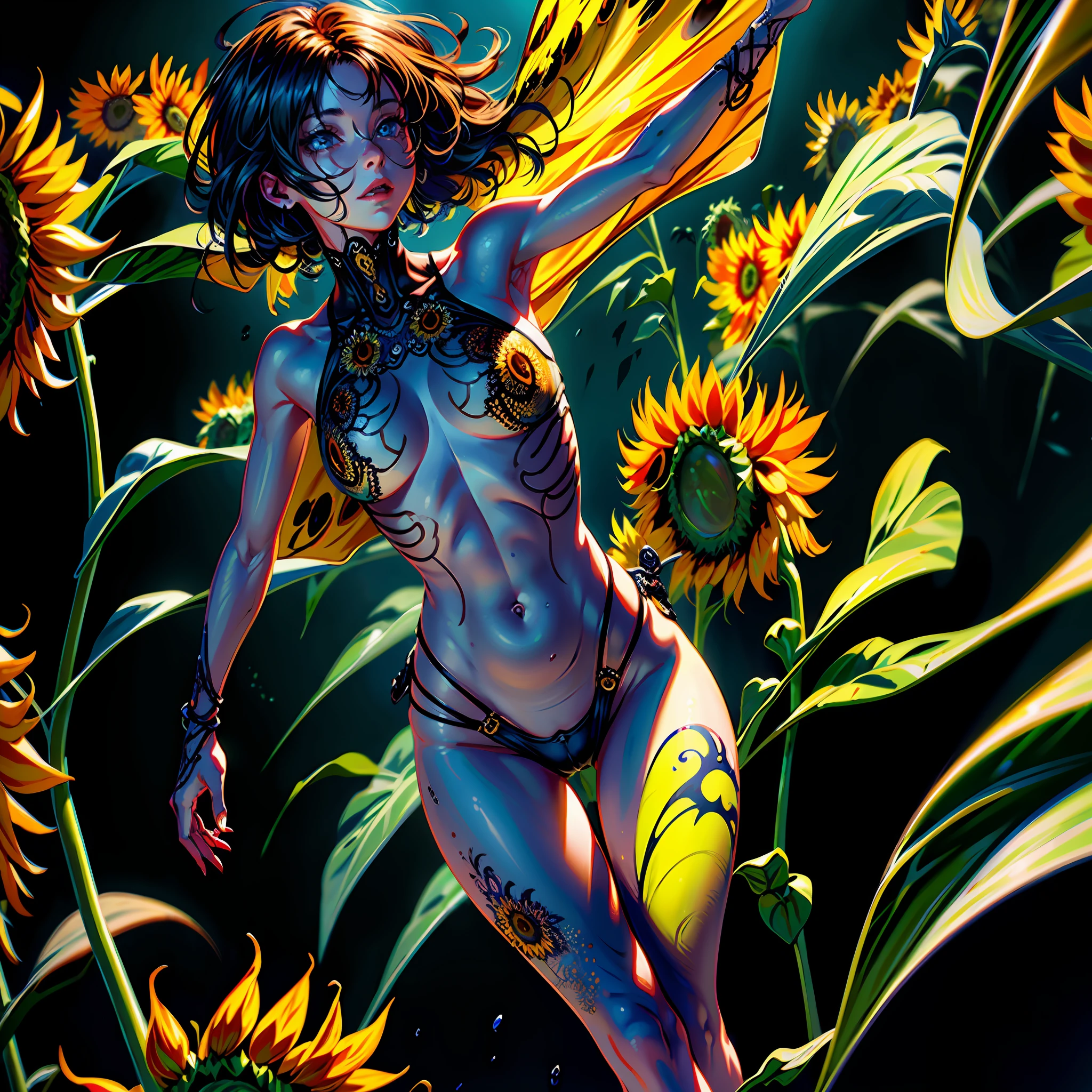 (((whirlwind harvesting thousands of sunflowers))), Jeff Smith concept art, grotesque, ful body shot, cinematic lighting, high resolution, insane details, intricate details, hyperdetailed intricately detailed ultra realistic art trending on Artstation triadic colors Unreal Engine 5 detailed matte painting, deep color, fantastical, intricate detail, splash screen, complementary colors, fantasy concept art, 8k resolution, ultra realistic deviantart masterpiece, (dark shot:0.9), soft cinematic light, adobe lightroom, photolab, hdr, intricate, highly detailed