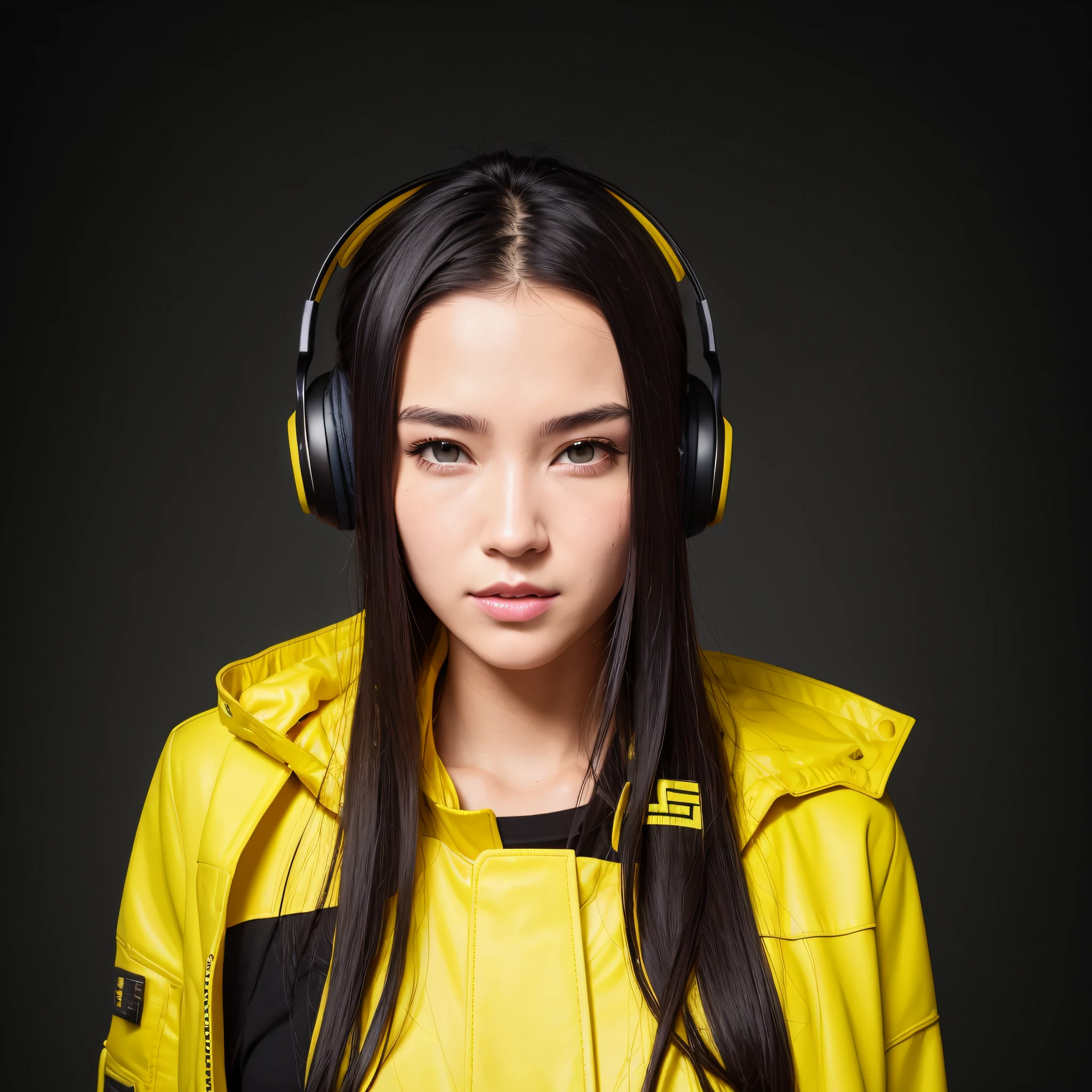 Put on a headset and change into a cyberpunk yellow coat but don't change your face